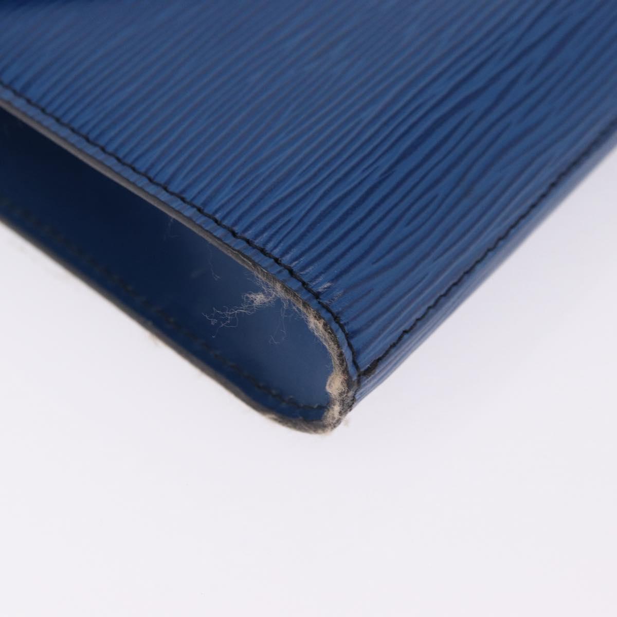 LOUIS VUITTON Epi Art Deco Clutch Bag Blue M52635 LV Auth ep15676