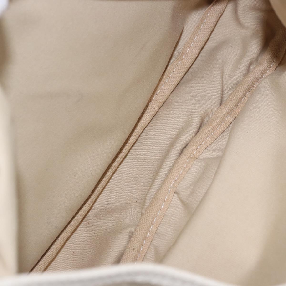 LOUIS VUITTON Monogram Mini Lin Saumur 30 Bag Ivory Dunne M95314 LV Auth ep15678