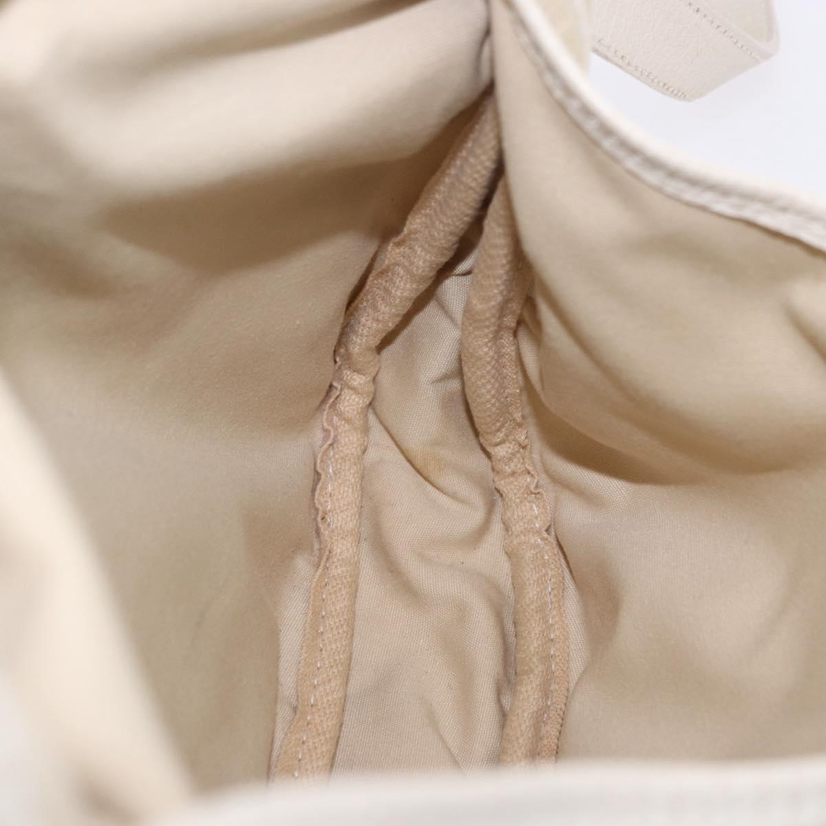 LOUIS VUITTON Monogram Mini Lin Saumur 30 Bag Ivory Dunne M95314 LV Auth ep15678