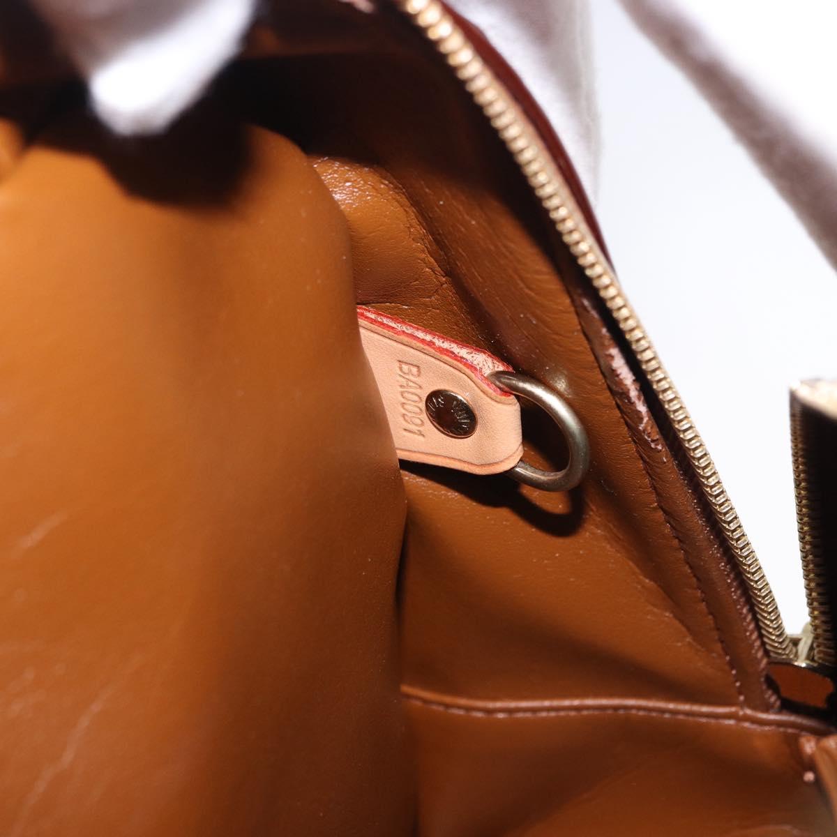 LOUIS VUITTON Monogram Vernis Tompkins Square Bag Bronze M91103 LV Auth ep15680