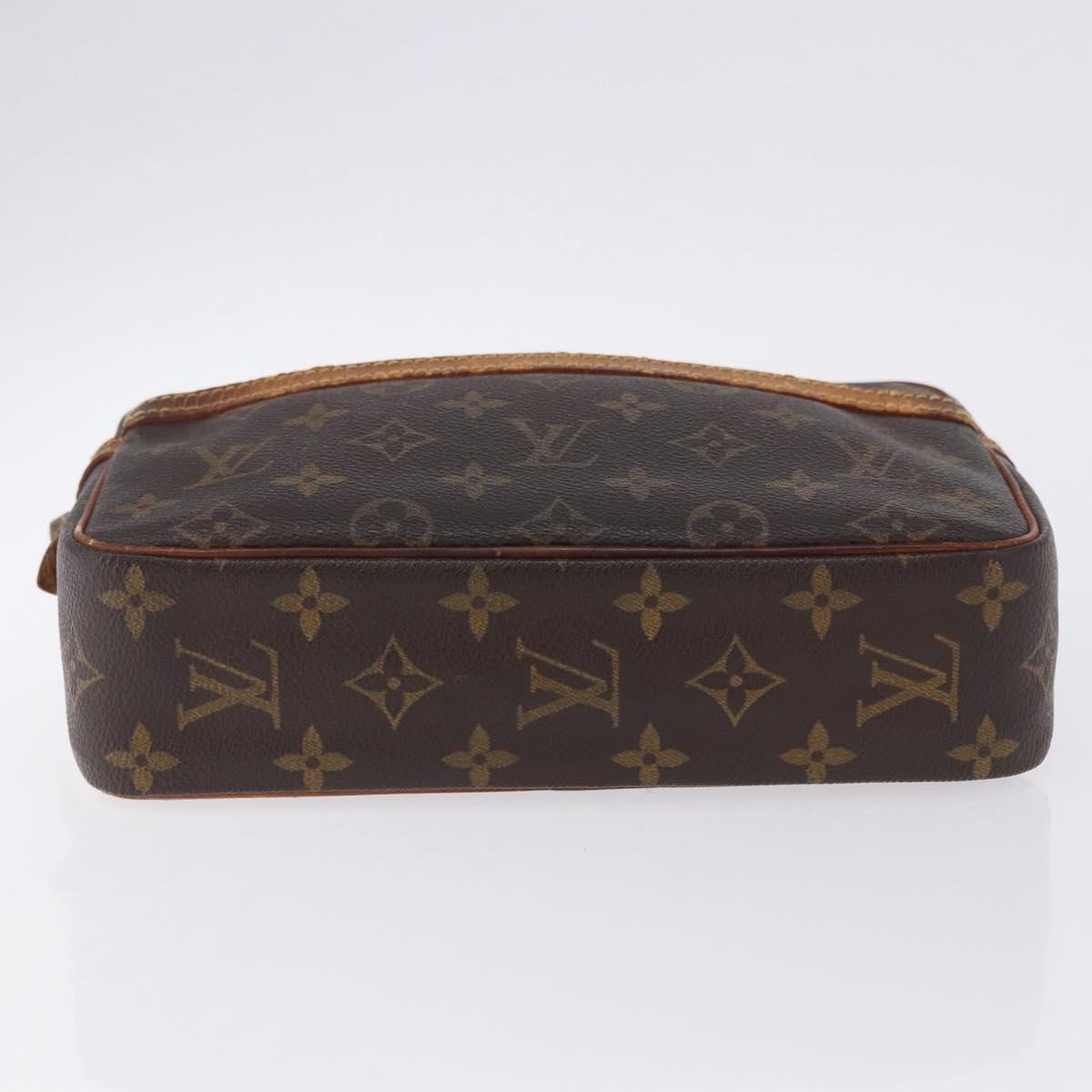 LOUIS VUITTON Monogram Compiegne 23 Clutch Bag M51847 LV Auth ep15682