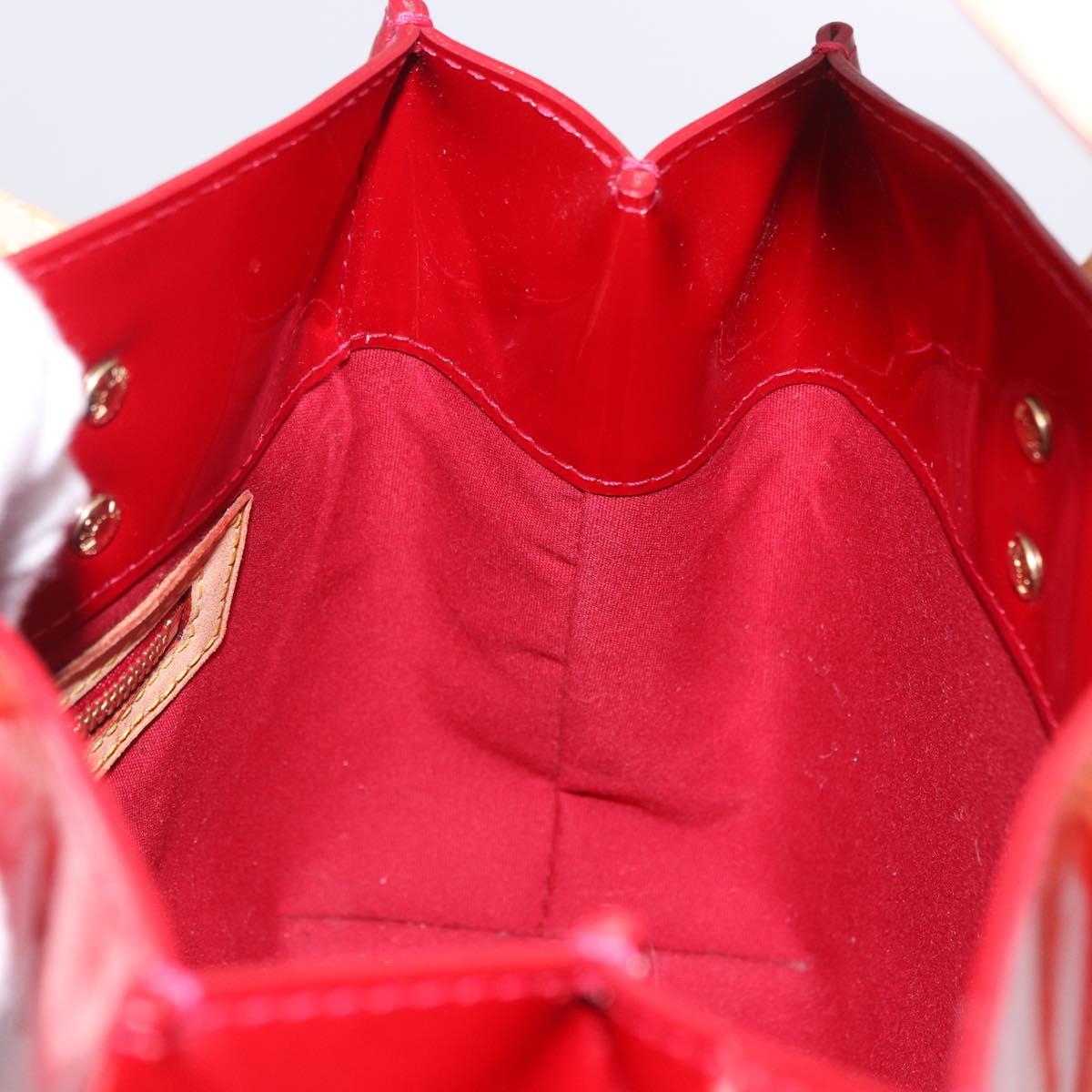 LOUIS VUITTON Monogram Vernis Reade PM Bag Pomme D'amour M91990 LV Auth ep15684V
