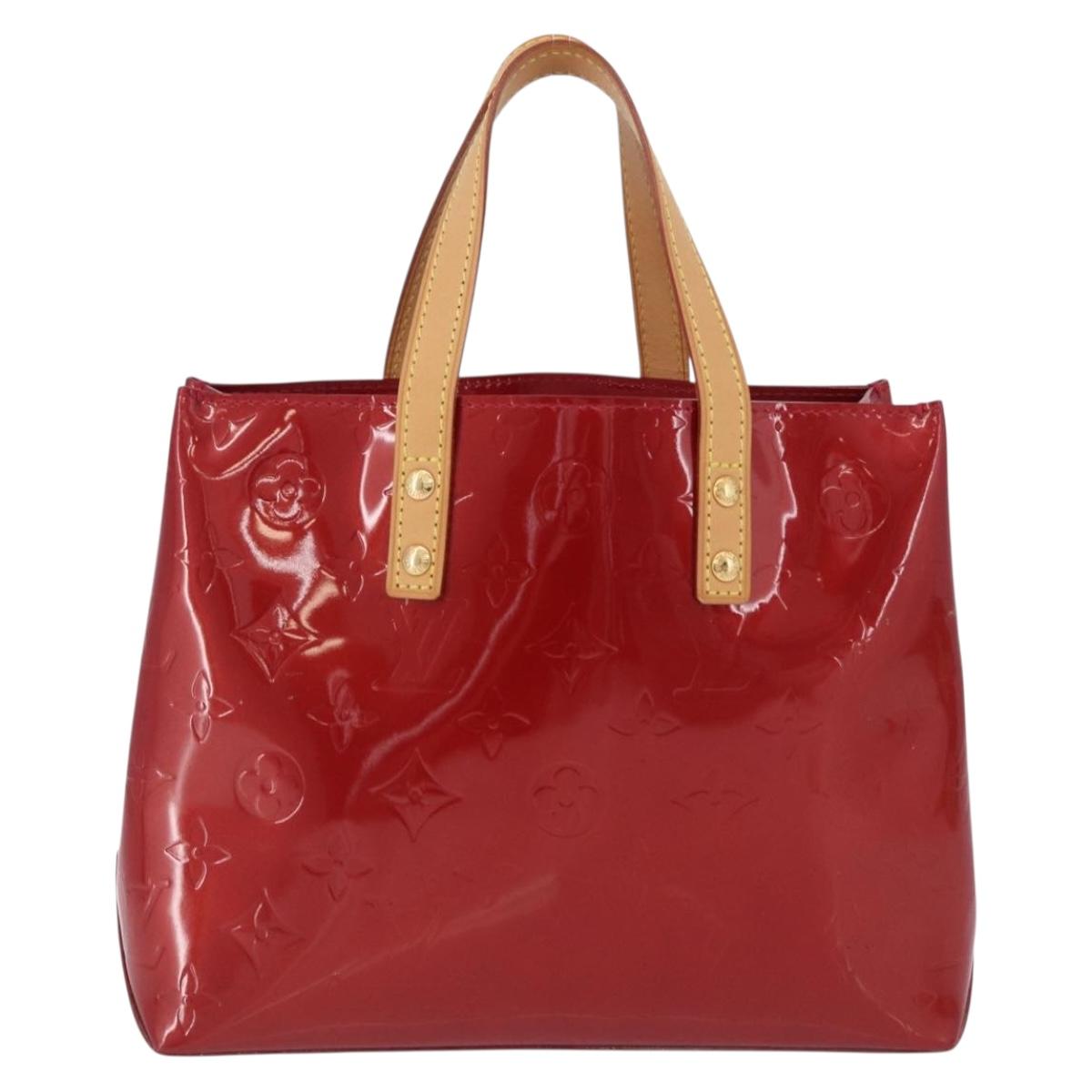 LOUIS VUITTON Monogram Vernis Reade PM Bag Pomme D'amour M91990 LV Auth ep15684V