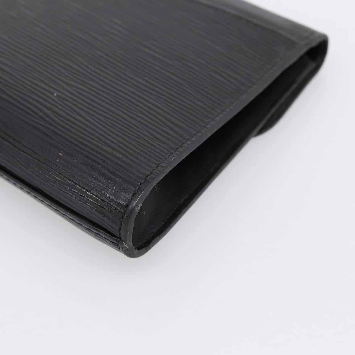 LOUIS VUITTON Epi Art Deco Clutch Bag Black M52632 LV Auth ep15685