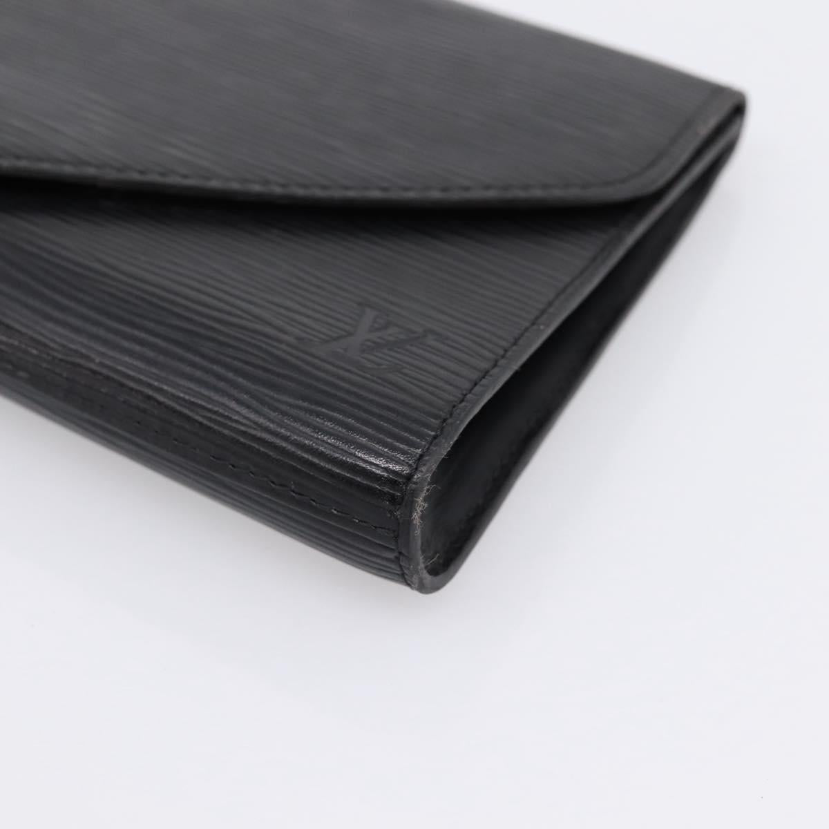 LOUIS VUITTON Epi Art Deco Clutch Bag Black M52632 LV Auth ep15685
