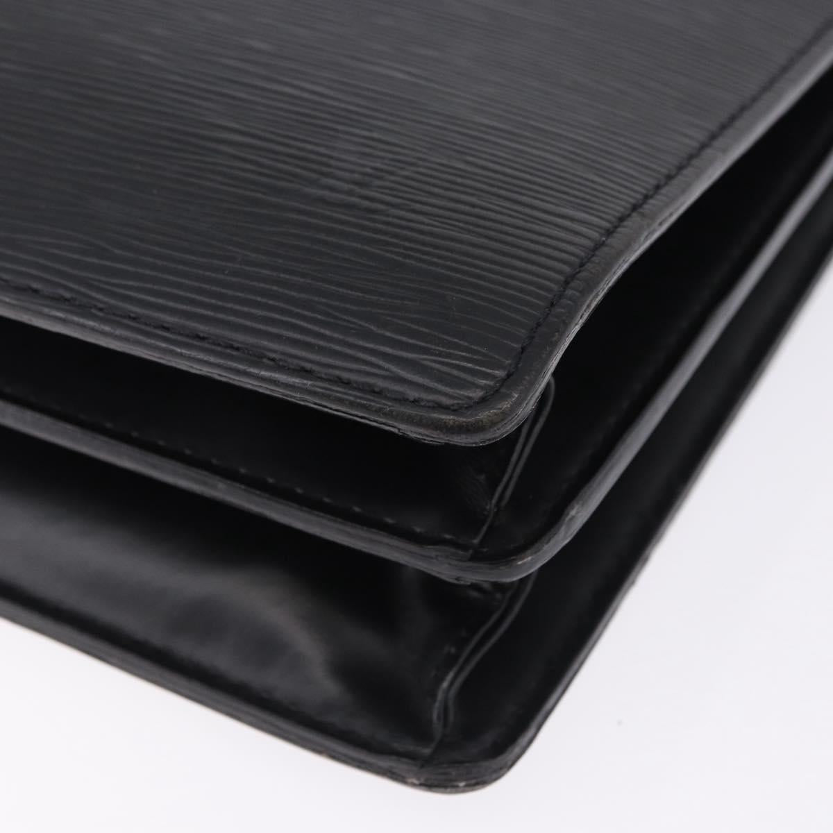LOUIS VUITTON Epi Serviette Conseiller Briefcase Black M54422 LV Auth ep15686