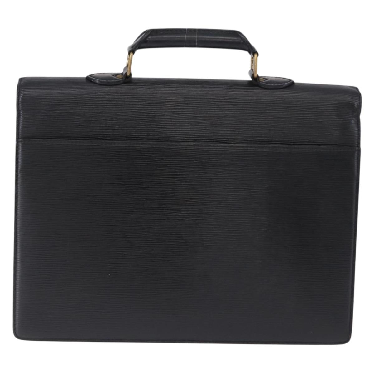 LOUIS VUITTON Epi Serviette Conseiller Briefcase Black M54422 LV Auth ep15686