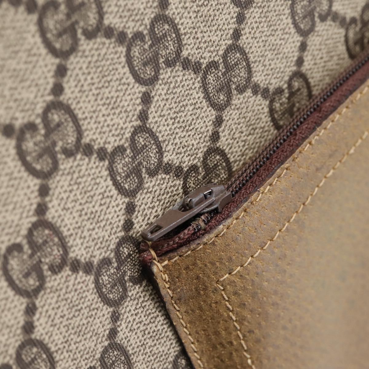 GUCCI GG Supreme Tote Bag PVC Leather Beige 47 02 4120 Auth ep15688