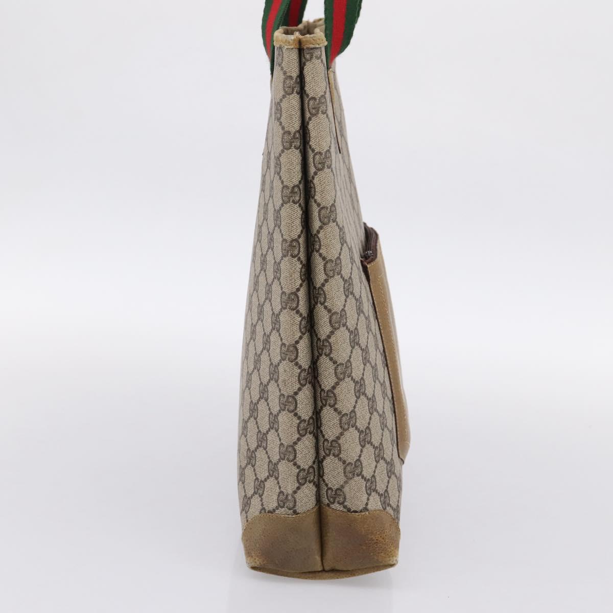 GUCCI GG Supreme Tote Bag PVC Leather Beige 47 02 4120 Auth ep15688