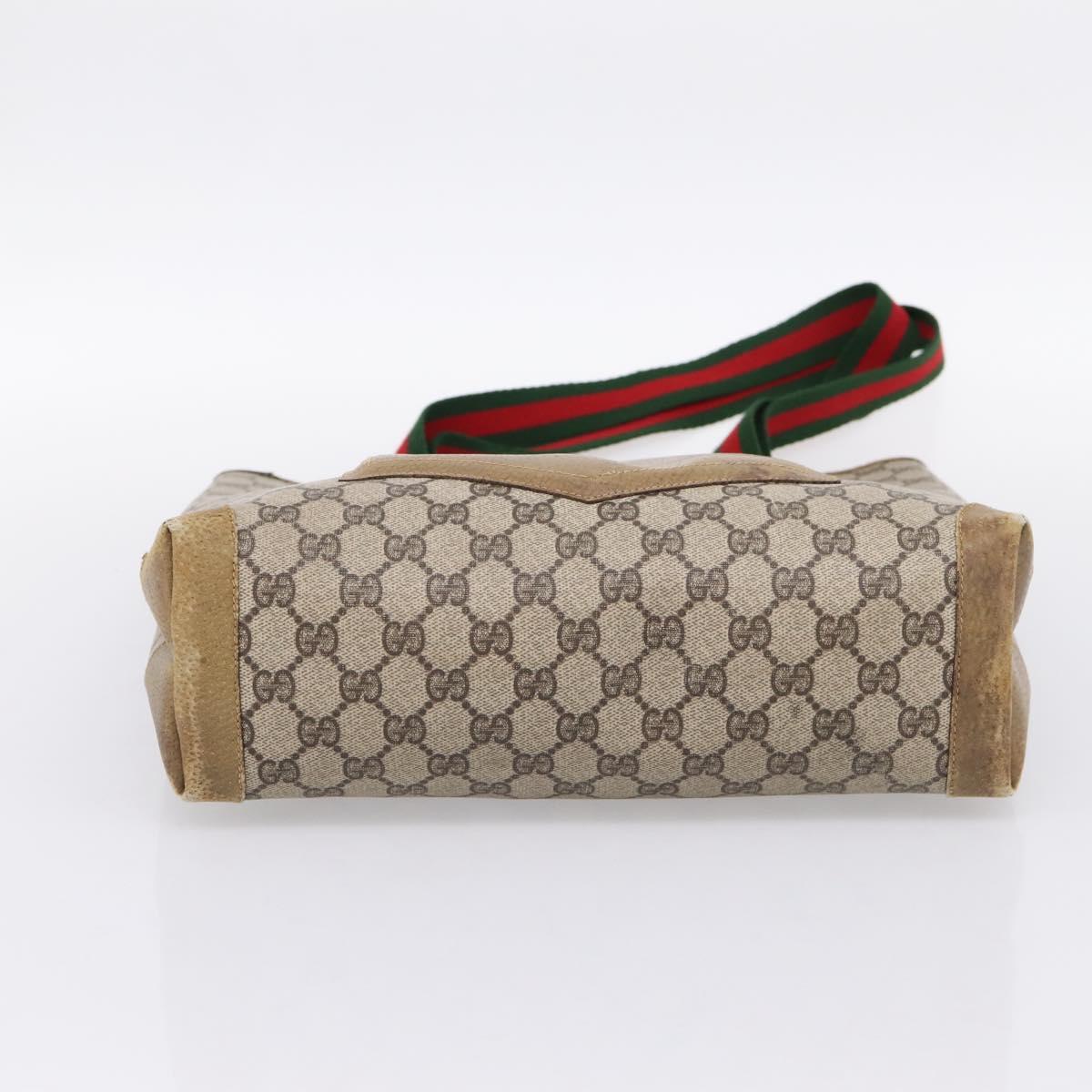 GUCCI GG Supreme Tote Bag PVC Leather Beige 47 02 4120 Auth ep15688