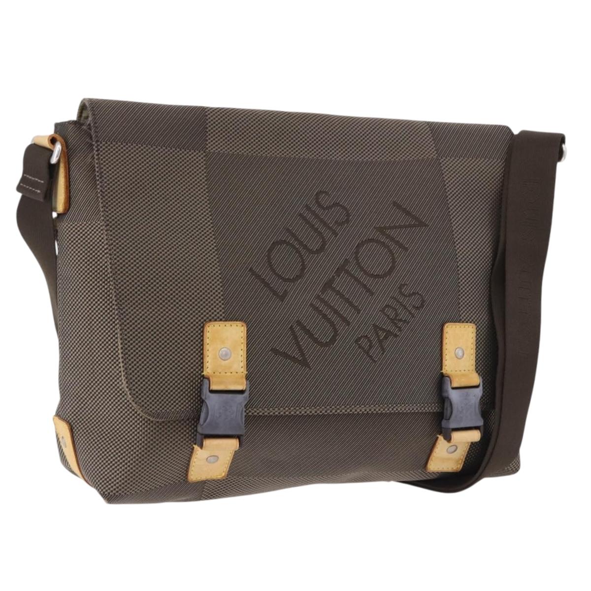 LOUIS VUITTON Damier Geant Roux Shoulder Bag Tail M93077 LV Auth ep15689
