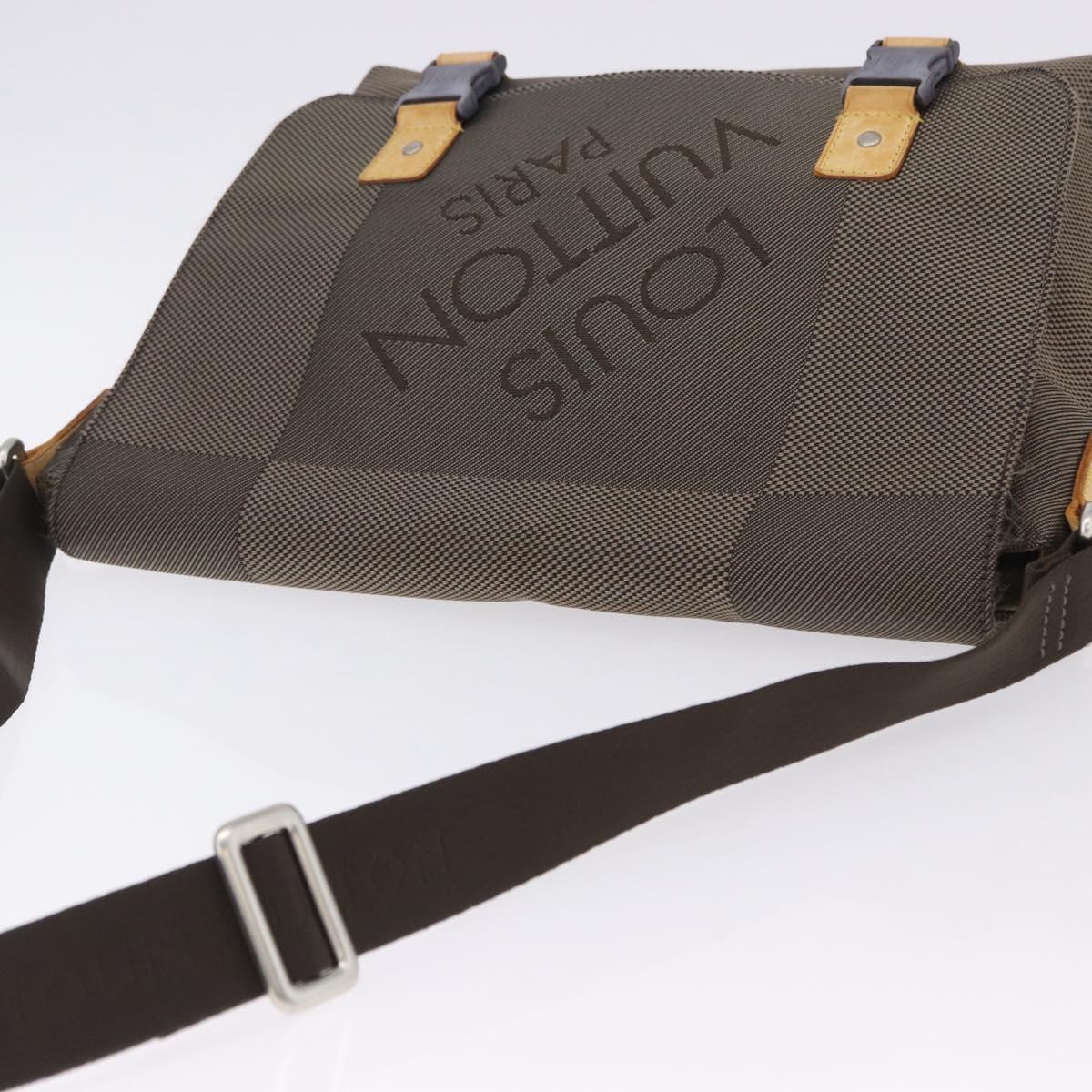 LOUIS VUITTON Damier Geant Roux Shoulder Bag Tail M93077 LV Auth ep15689