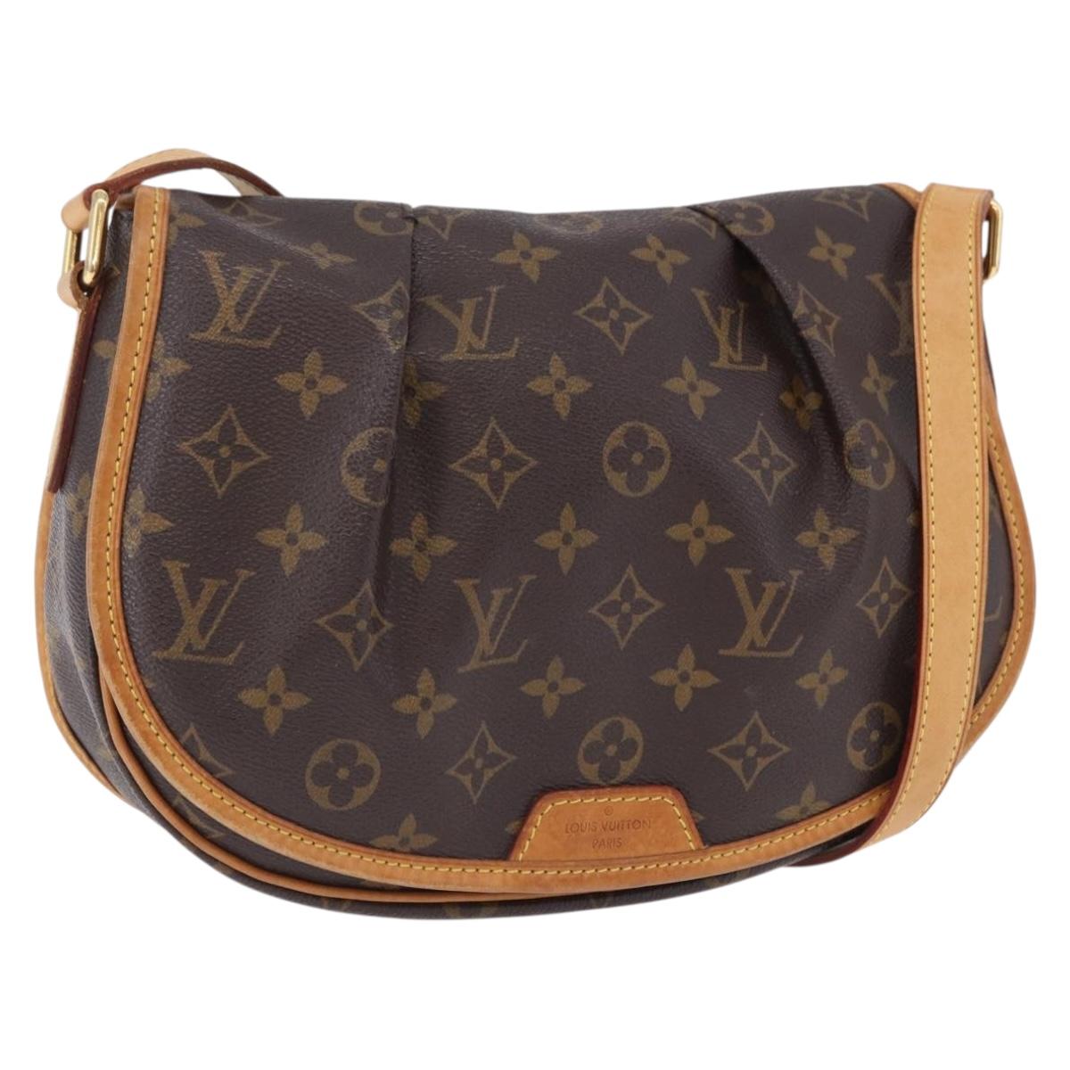 LOUIS VUITTON Monogram Menilmontant PM Shoulder Bag M40474 LV Auth ep15704A