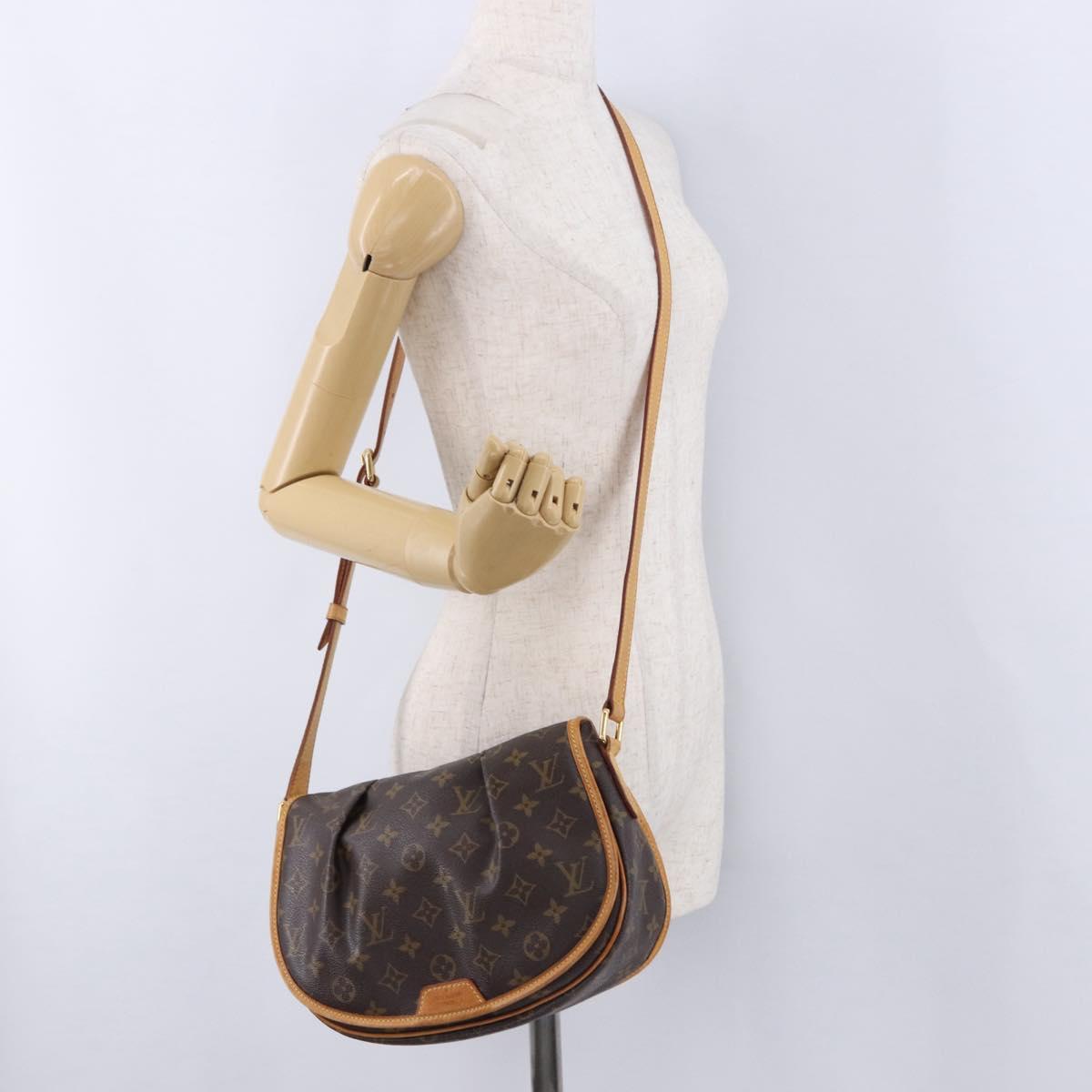 LOUIS VUITTON Monogram Menilmontant PM Shoulder Bag M40474 LV Auth ep15704A