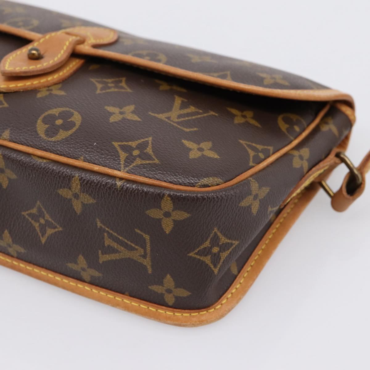LOUIS VUITTON Monogram Gibeciere PM Shoulder Bag M42248 LV Auth ep15705A