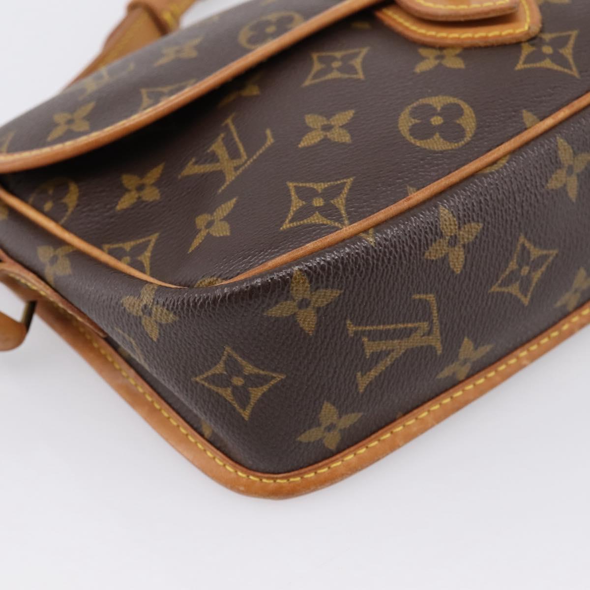 LOUIS VUITTON Monogram Gibeciere PM Shoulder Bag M42248 LV Auth ep15705A