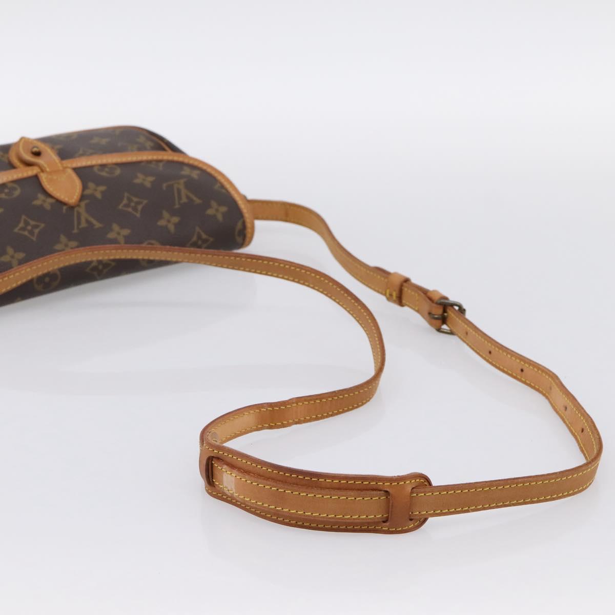 LOUIS VUITTON Monogram Gibeciere PM Shoulder Bag M42248 LV Auth ep15705A