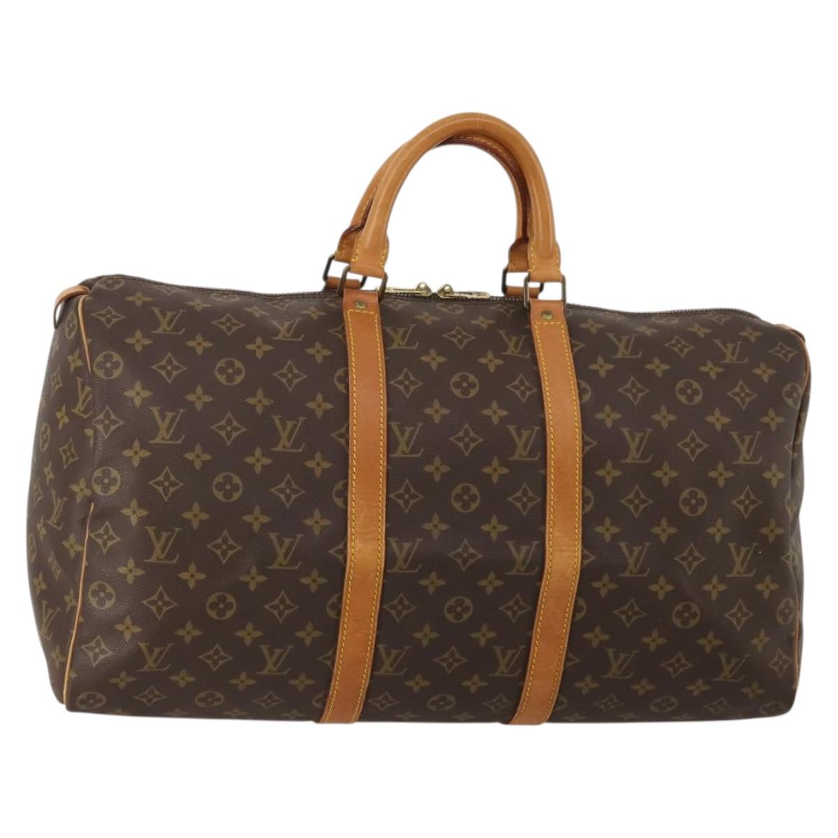 LOUIS VUITTON Monogram Keepall 50 Boston Bag M41426 LV Auth ep15709A