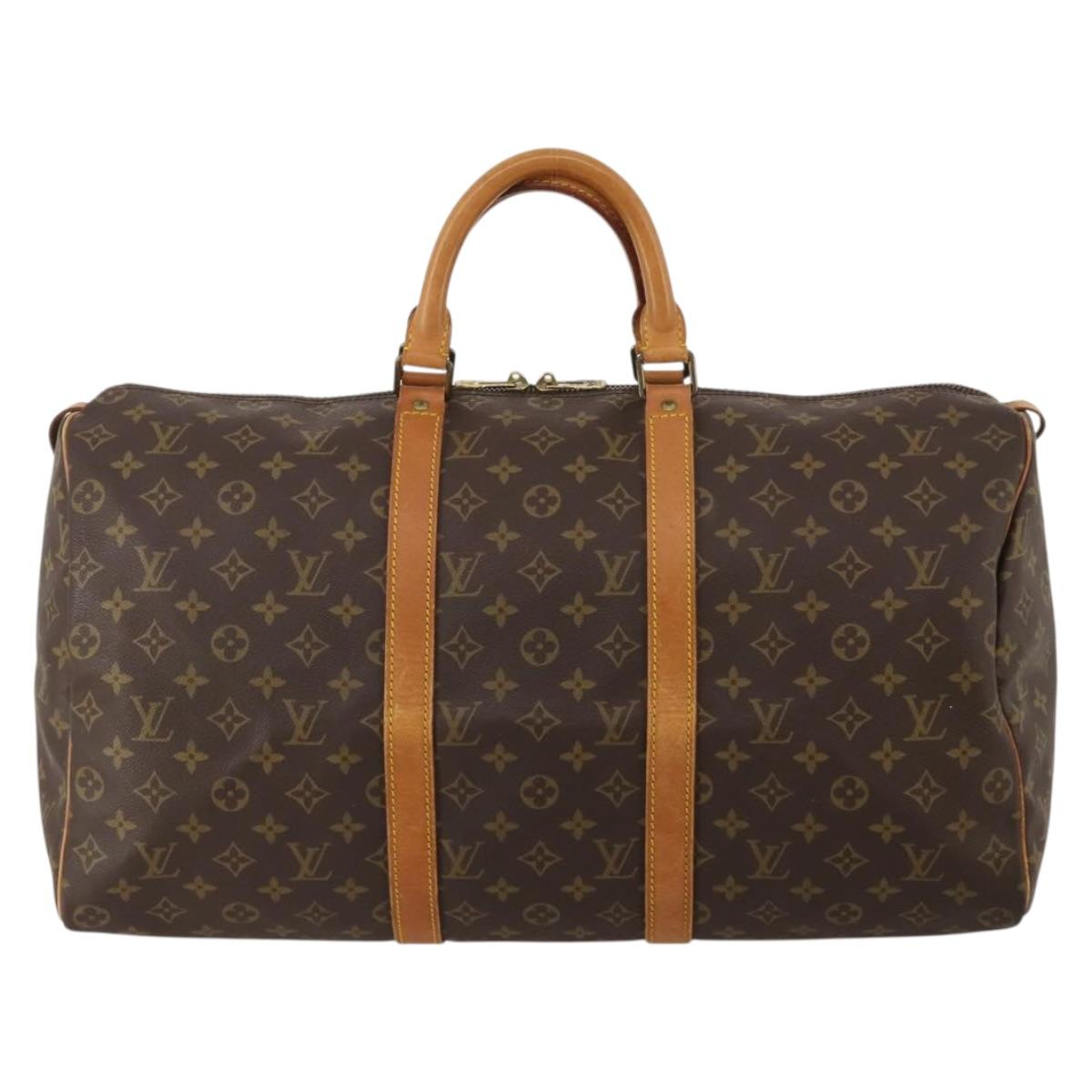 LOUIS VUITTON Monogram Keepall 50 Boston Bag M41426 LV Auth ep15709A