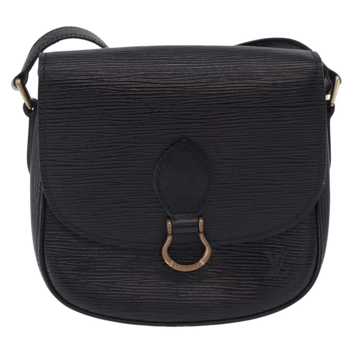 LOUIS VUITTON Epi Saint Cloud PM Shoulder Bag Black M52212 LV Auth ep15725A