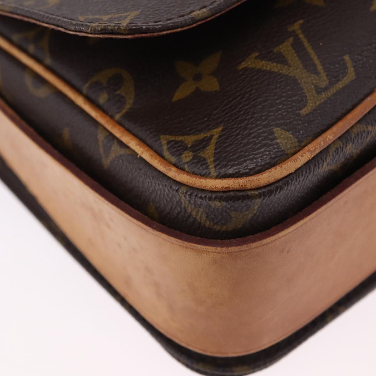 LOUIS VUITTON Monogram Cartouchiere GM Shoulder Bag M51252 LV Auth ep15728