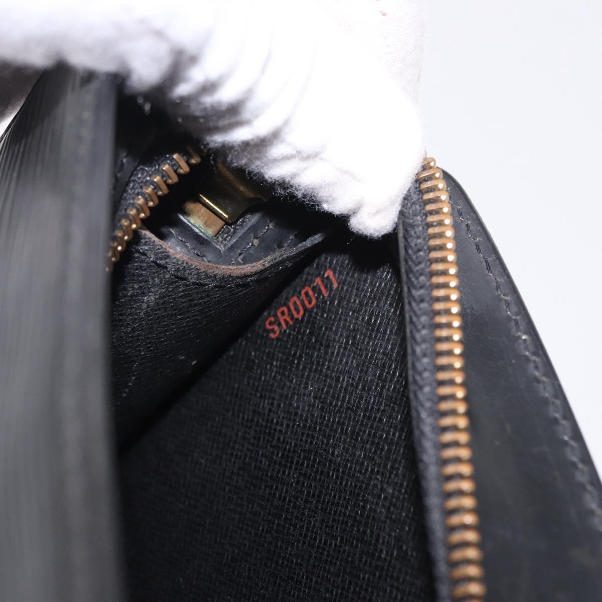 LOUIS VUITTON Epi Pochette Homme Clutch Bag Black M52522 LV Auth ep15733
