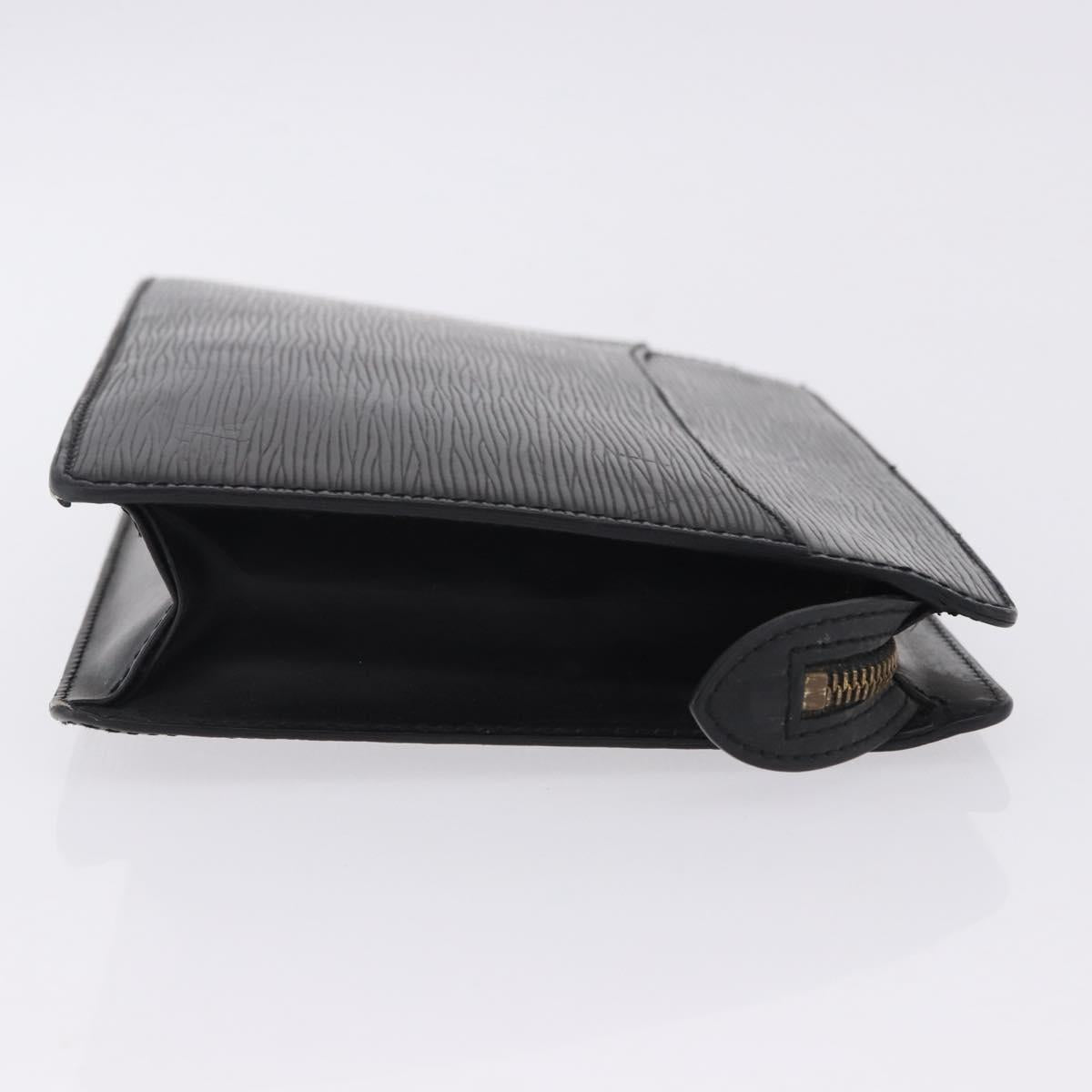 LOUIS VUITTON Epi Pochette Homme Clutch Bag Black M52522 LV Auth ep15733