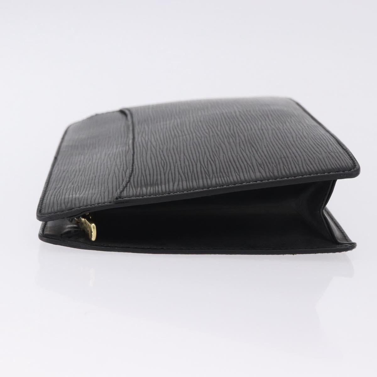 LOUIS VUITTON Epi Pochette Homme Clutch Bag Black M52522 LV Auth ep15733