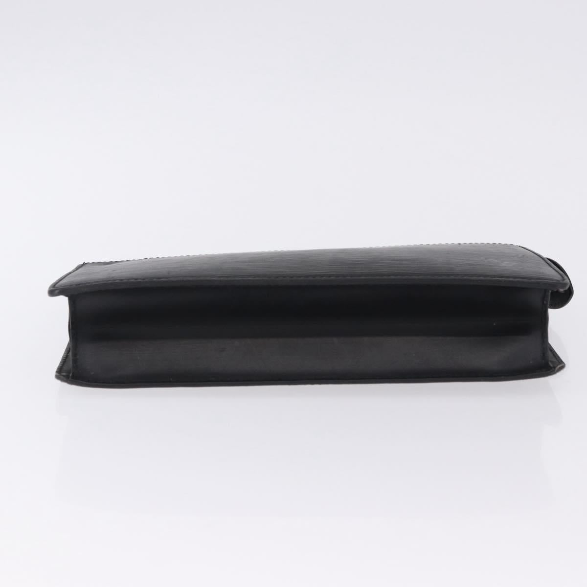 LOUIS VUITTON Epi Pochette Homme Clutch Bag Black M52522 LV Auth ep15733