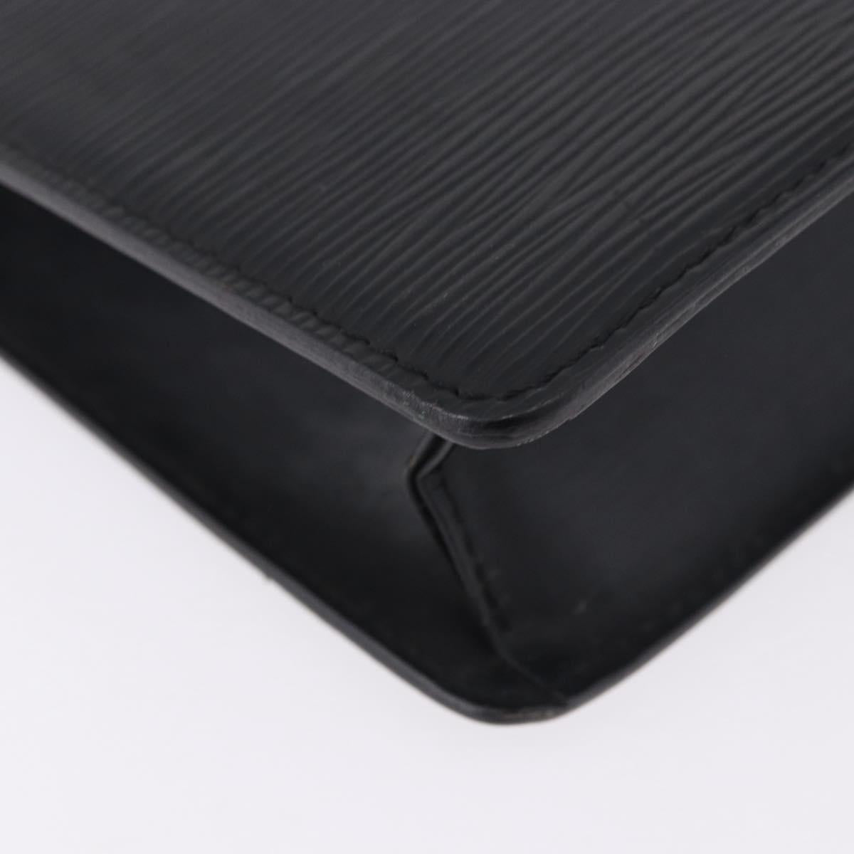 LOUIS VUITTON Epi Pochette Homme Clutch Bag Black M52522 LV Auth ep15733