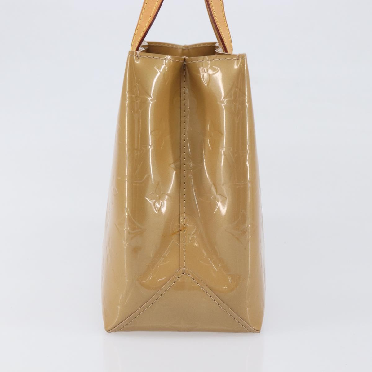 LOUIS VUITTON Monogram Vernis Reade PM Hand Bag Noisette M91334 LV Auth ep15734A
