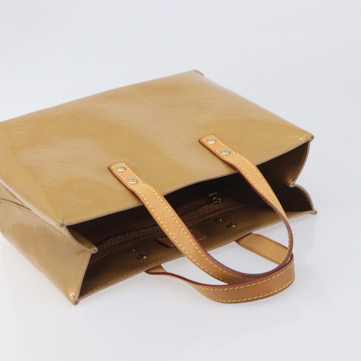 LOUIS VUITTON Monogram Vernis Reade PM Hand Bag Noisette M91334 LV Auth ep15734A