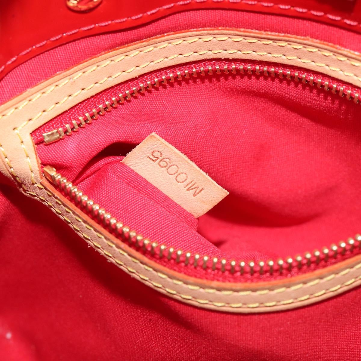 LOUIS VUITTON Monogram Vernis Reade PM Hand Bag Rouge M91088 LV Auth ep15737A