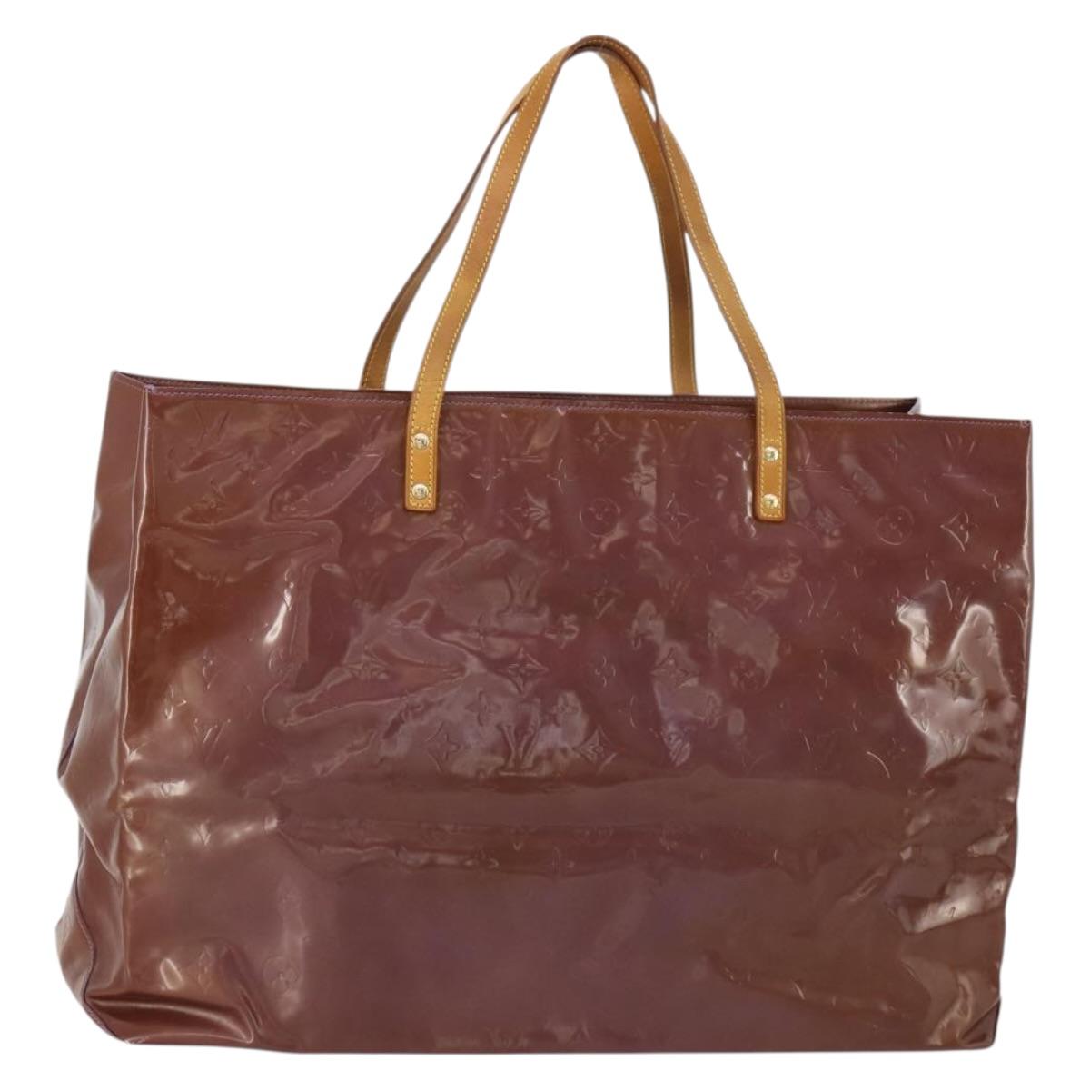 LOUIS VUITTON Monogram Vernis Reade GM Tote Bag Purple Viole M91085 Auth ep15738