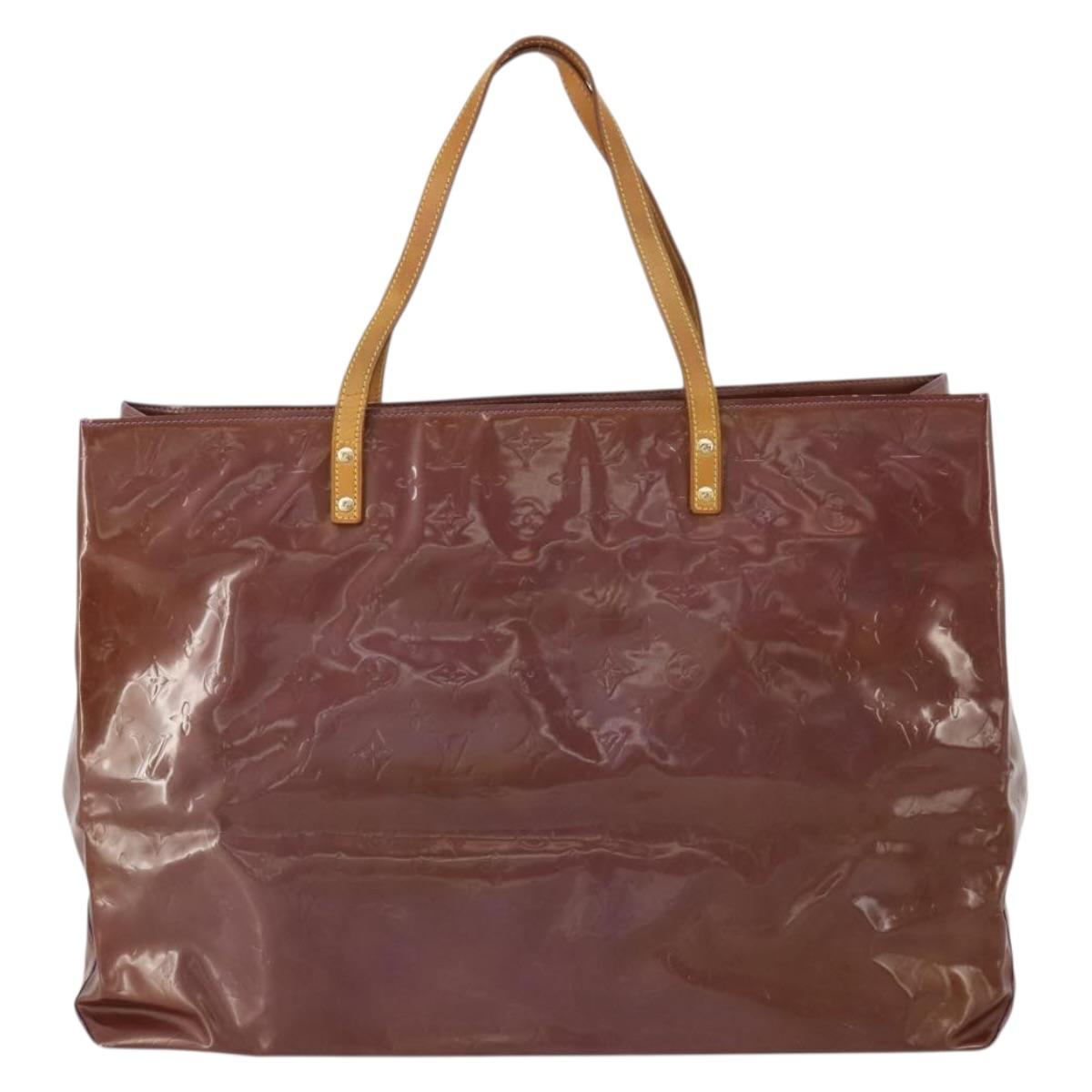 LOUIS VUITTON Monogram Vernis Reade GM Tote Bag Purple Viole M91085 Auth ep15738