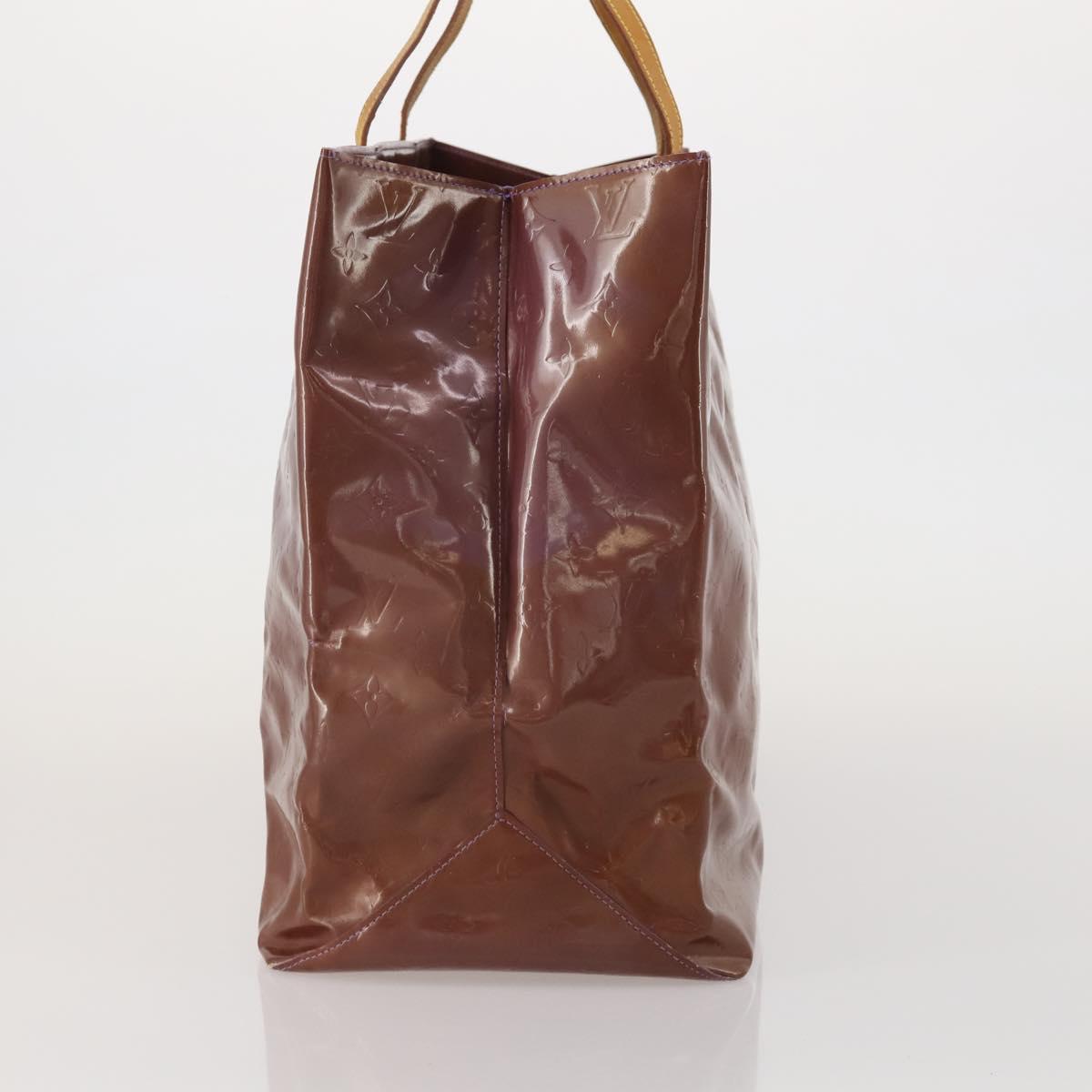 LOUIS VUITTON Monogram Vernis Reade GM Tote Bag Purple Viole M91085 Auth ep15738