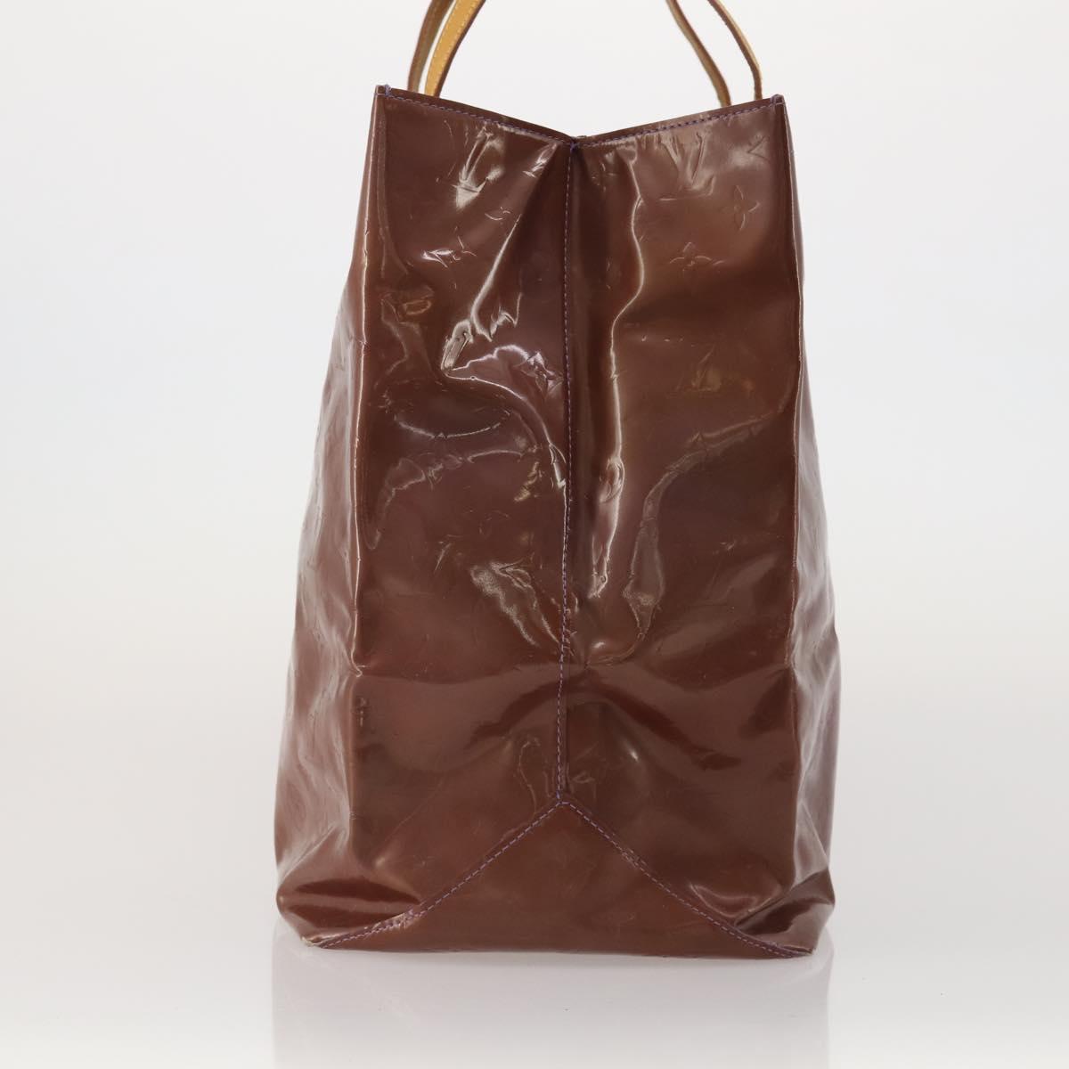 LOUIS VUITTON Monogram Vernis Reade GM Tote Bag Purple Viole M91085 Auth ep15738