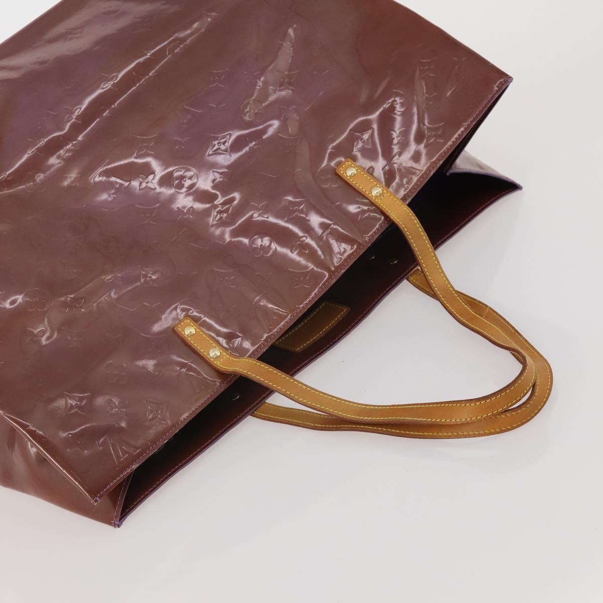 LOUIS VUITTON Monogram Vernis Reade GM Tote Bag Purple Viole M91085 Auth ep15738