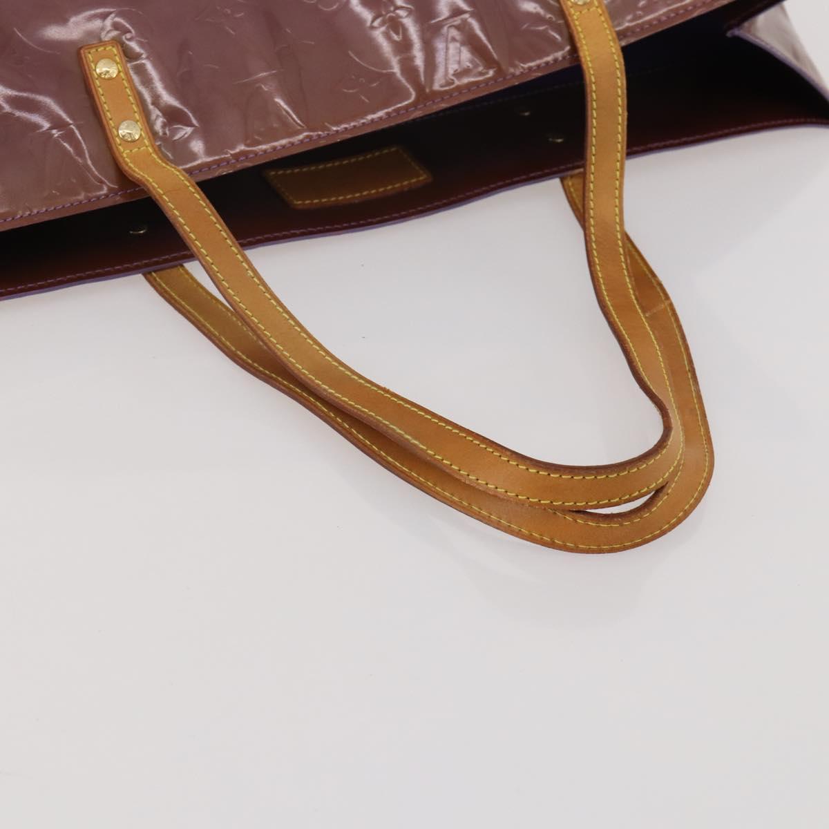 LOUIS VUITTON Monogram Vernis Reade GM Tote Bag Purple Viole M91085 Auth ep15738