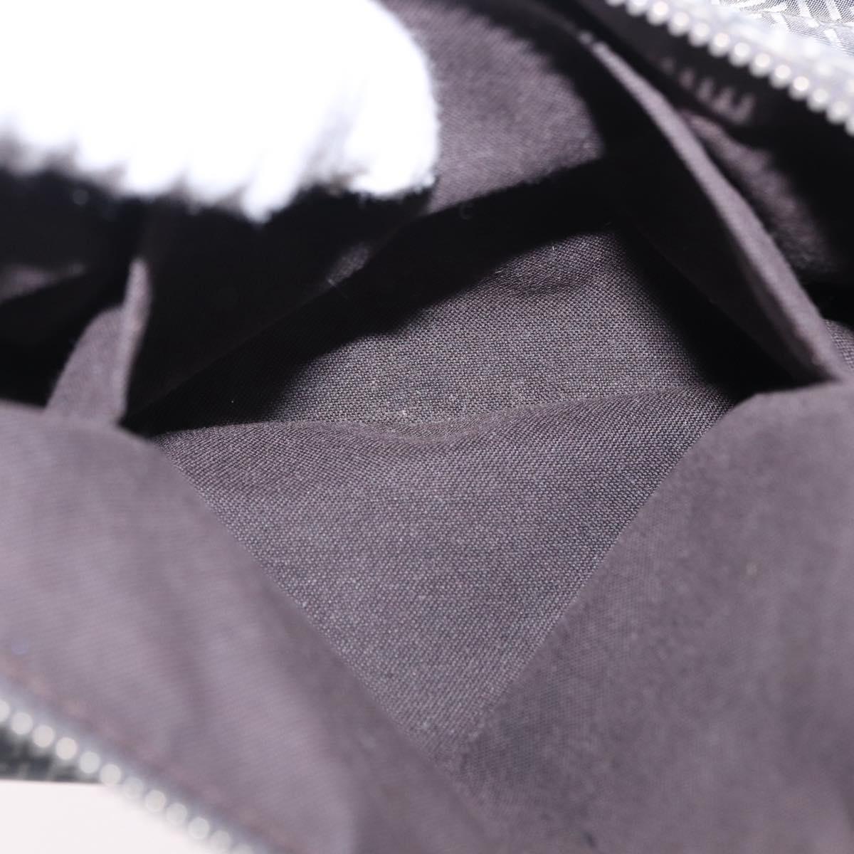 FENDI Zucchino Canvas Shoulder Bag Nylon Navy Silver 8BT166 Auth ep15741