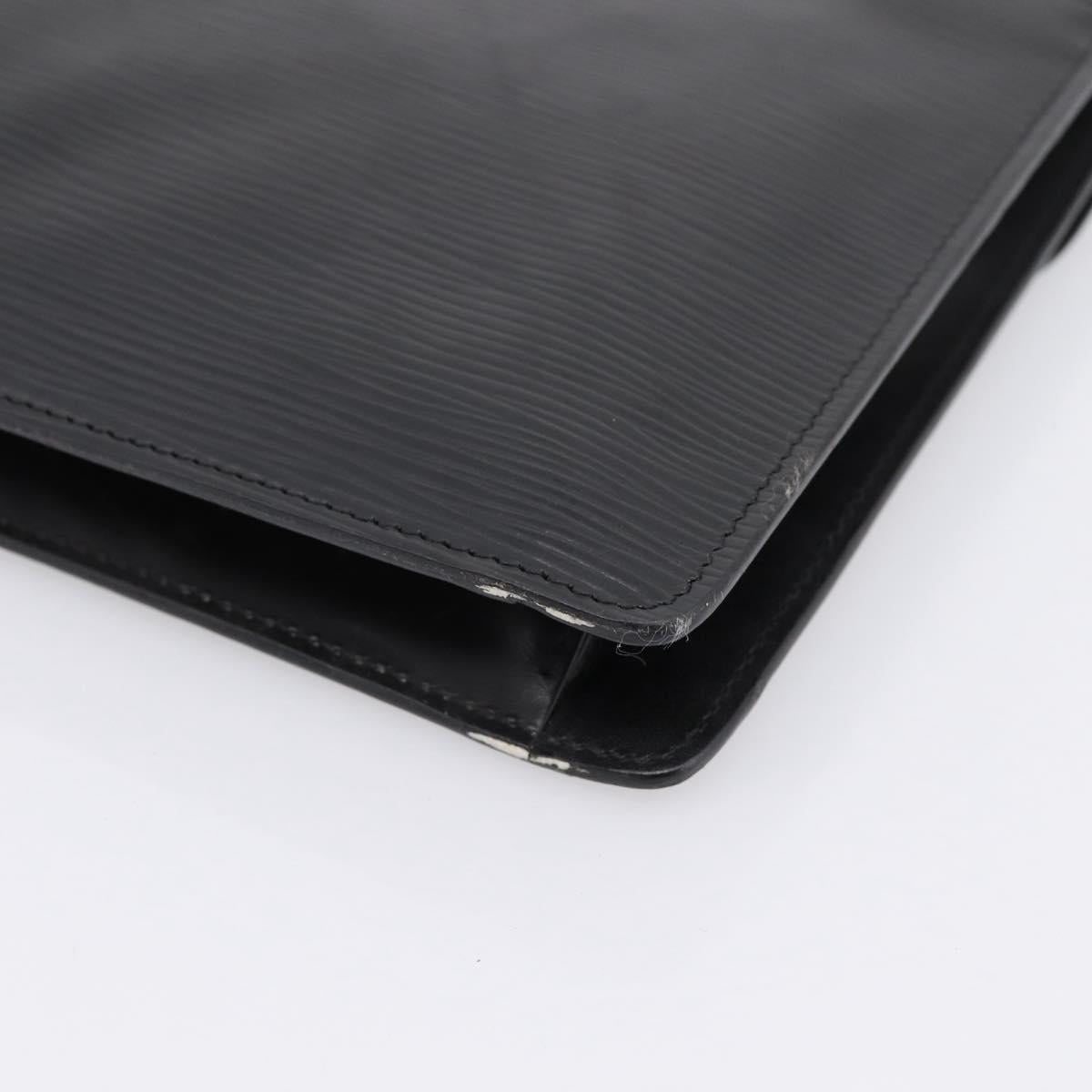 LOUIS VUITTON Epi Montaigne 27 Clutch Bag Black M52652 LV Auth ep15746