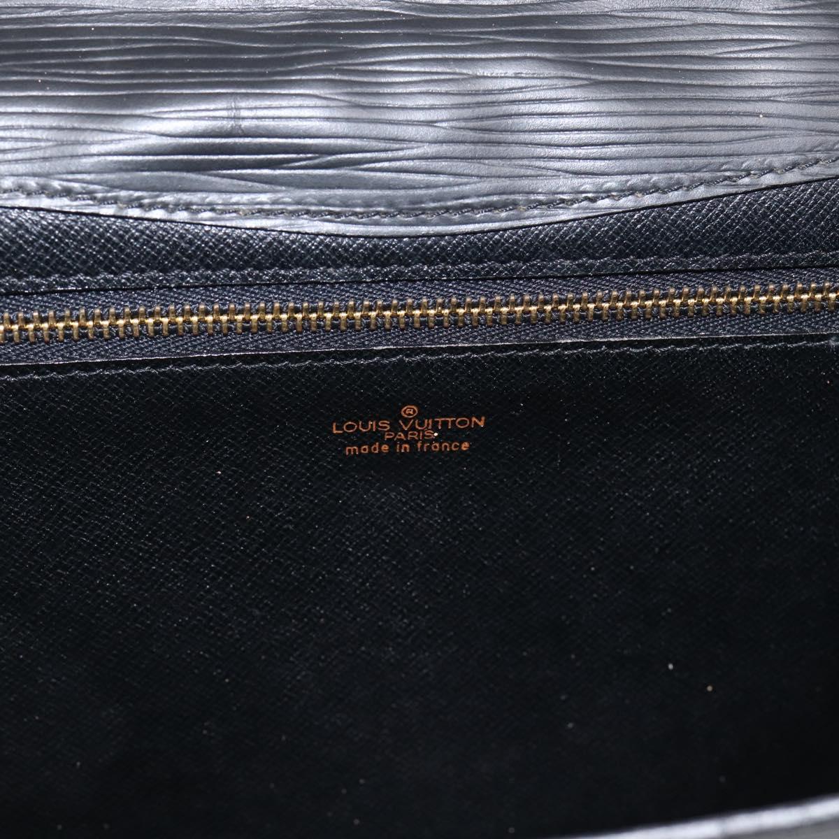 LOUIS VUITTON Epi Montaigne 27 Clutch Bag Black M52652 LV Auth ep15746