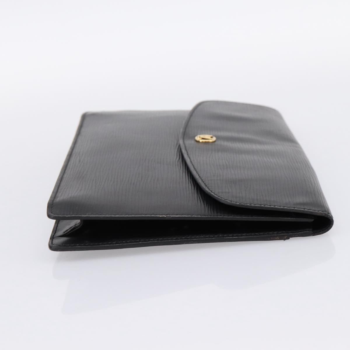LOUIS VUITTON Epi Montaigne 27 Clutch Bag Black M52652 LV Auth ep15746