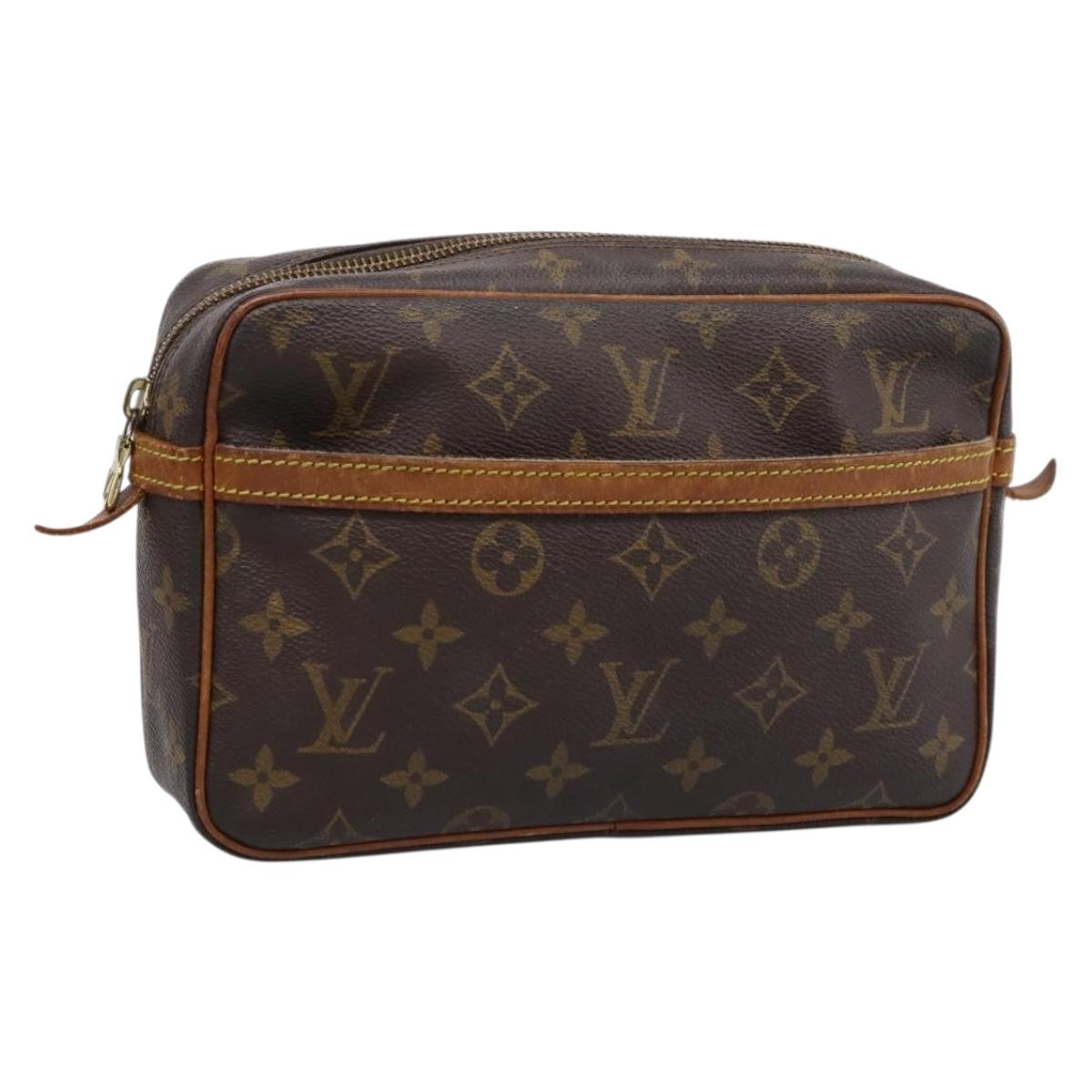 LOUIS VUITTON Monogram Compiegne 23 Clutch Bag M51847 LV Auth ep15748