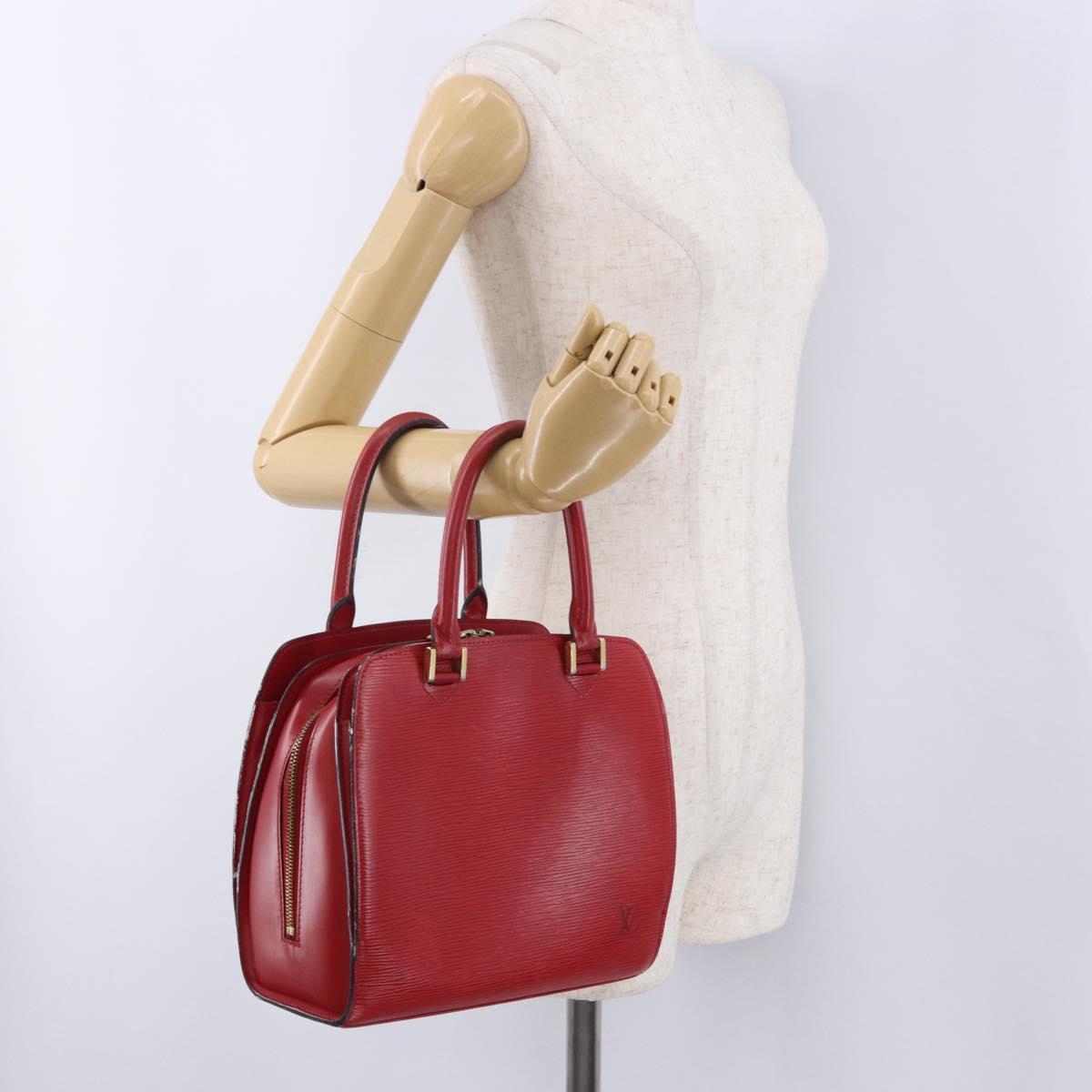 LOUIS VUITTON Epi Pont Neuf Hand Bag Red M52057 LV Auth ep15754