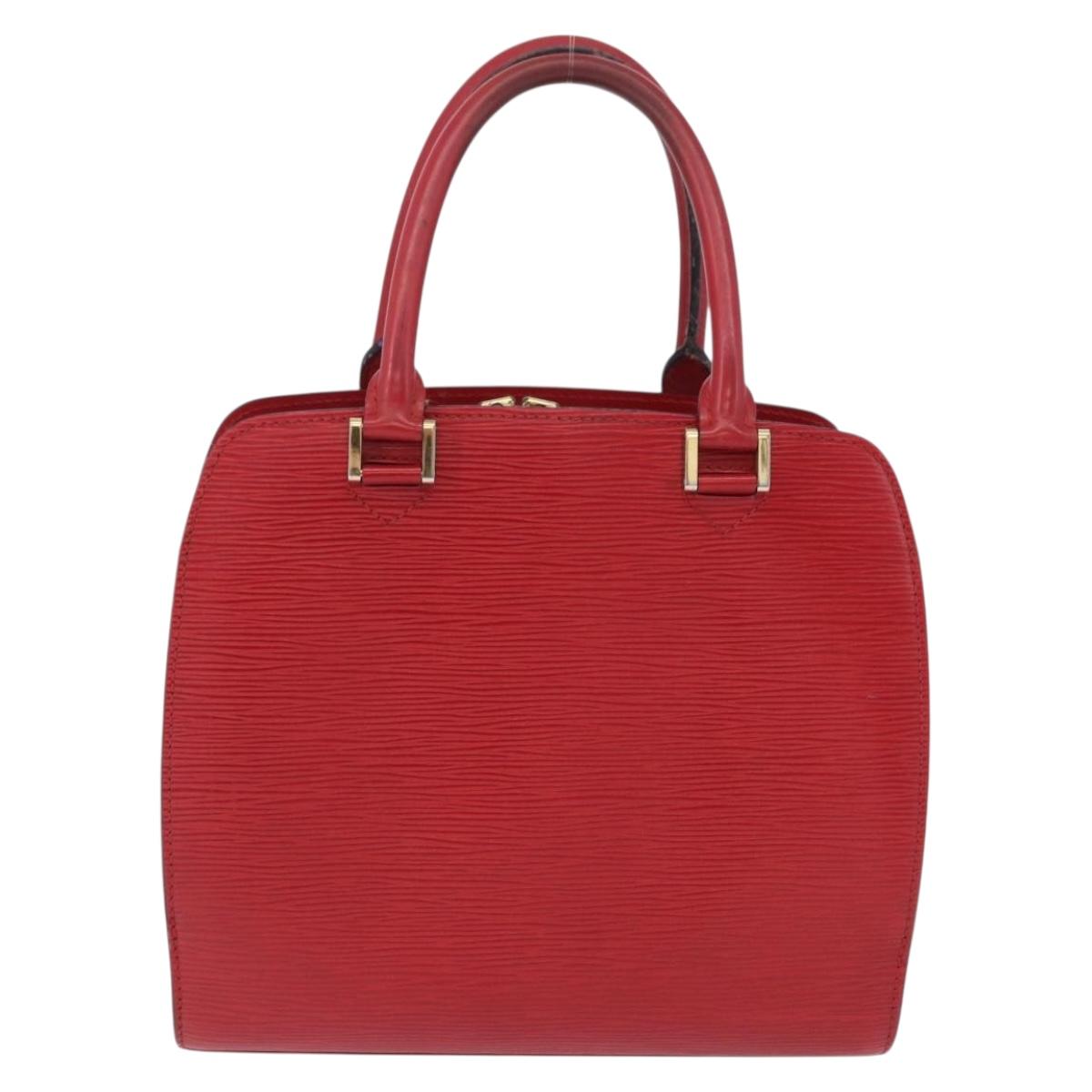 LOUIS VUITTON Epi Pont Neuf Hand Bag Red M52057 LV Auth ep15754