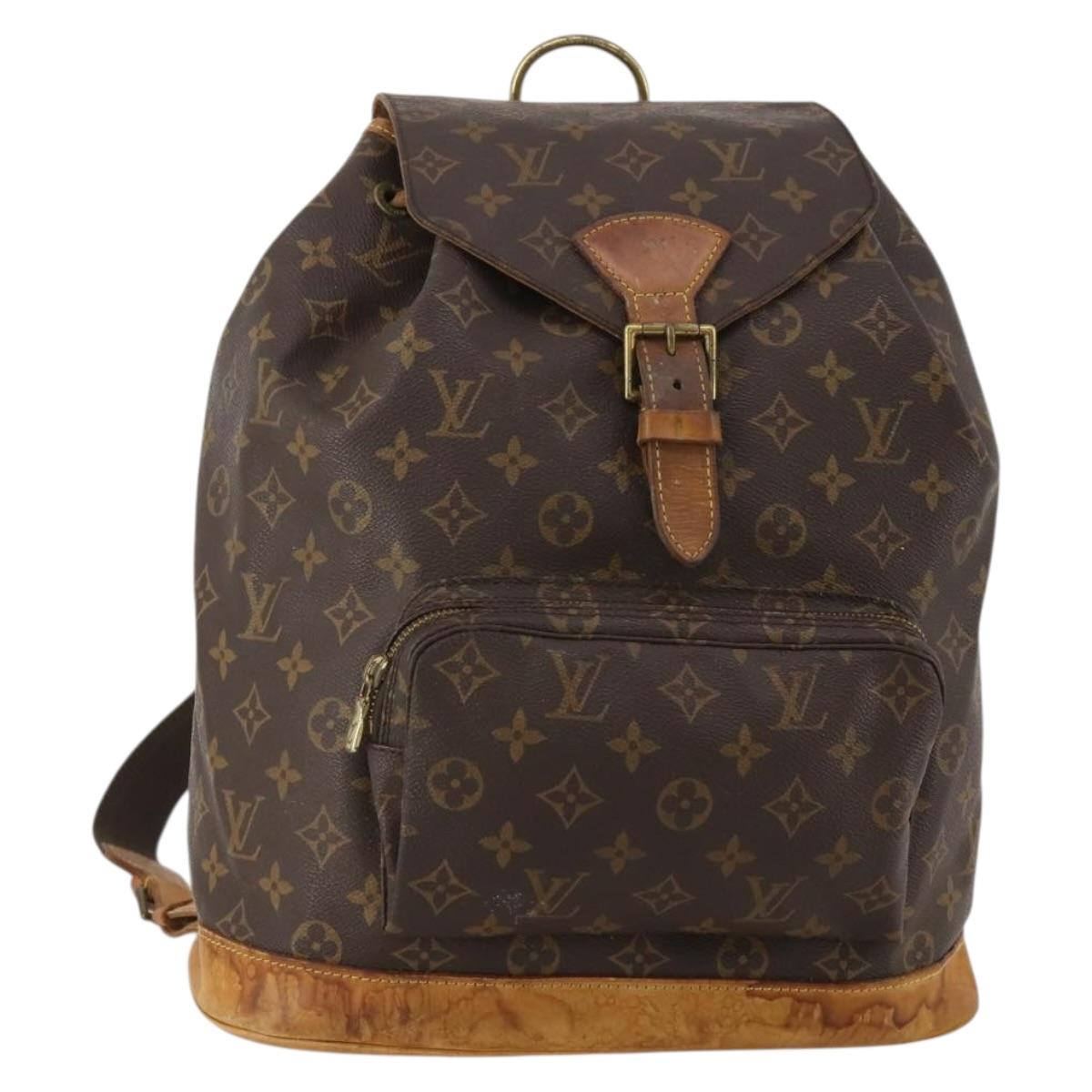 LOUIS VUITTON Monogram Montsouris GM Backpack M51135 LV Auth ep15758