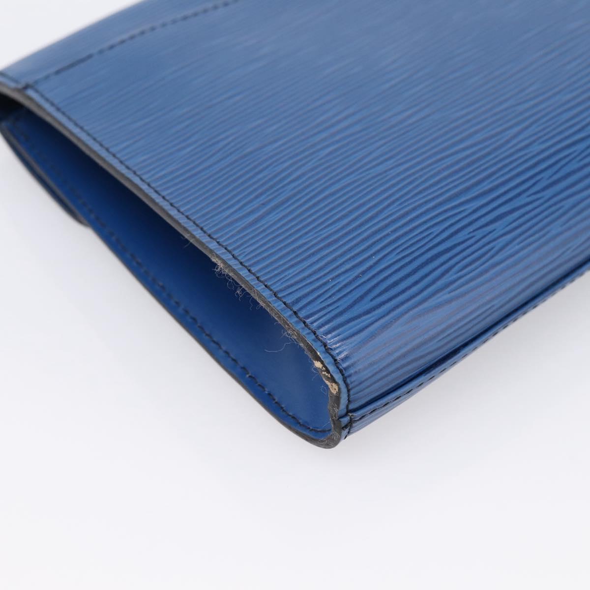 LOUIS VUITTON Epi Art Deco Clutch Bag Blue M52635 LV Auth ep15765A