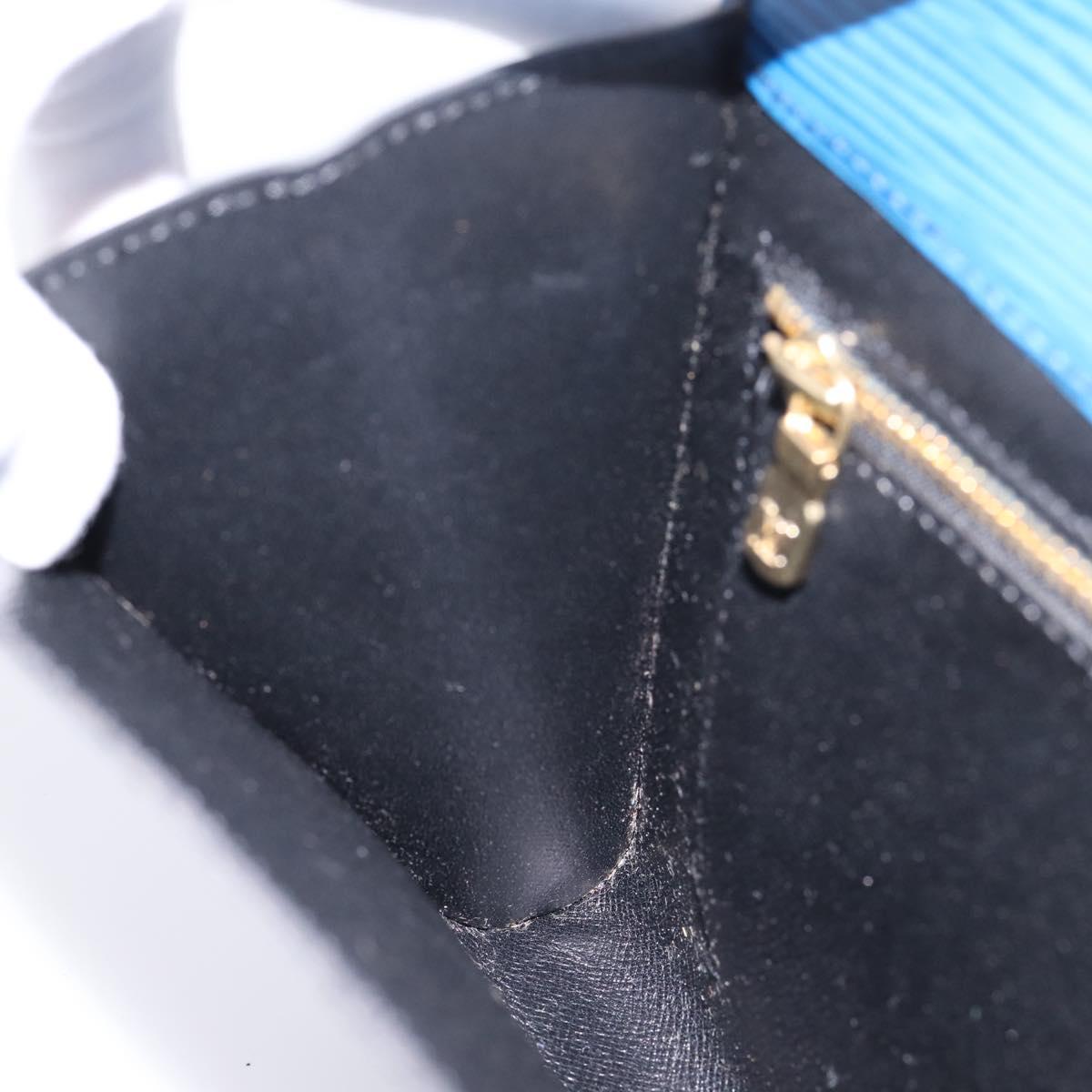LOUIS VUITTON Epi Art Deco Clutch Bag Blue M52635 LV Auth ep15765A
