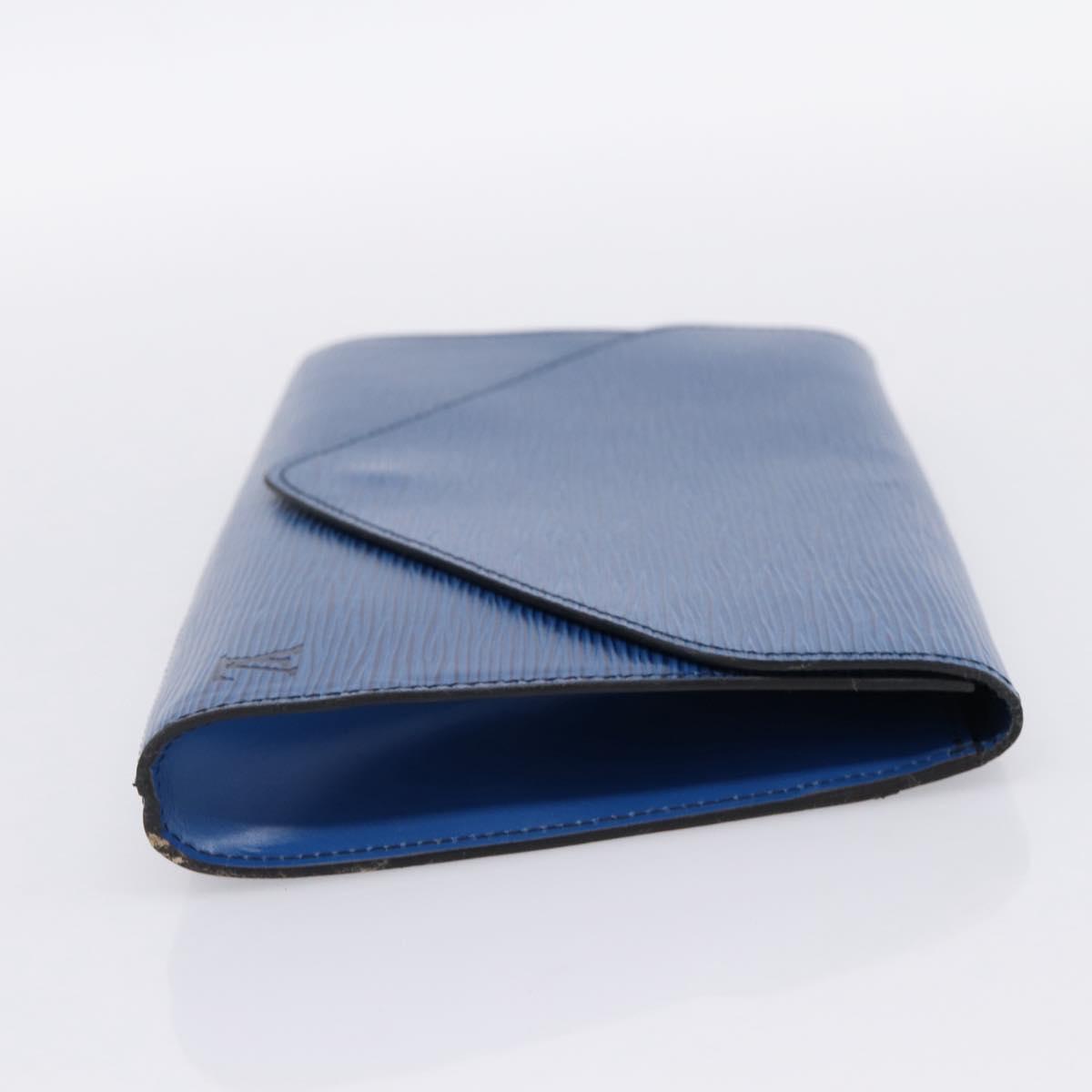 LOUIS VUITTON Epi Art Deco Clutch Bag Blue M52635 LV Auth ep15765A
